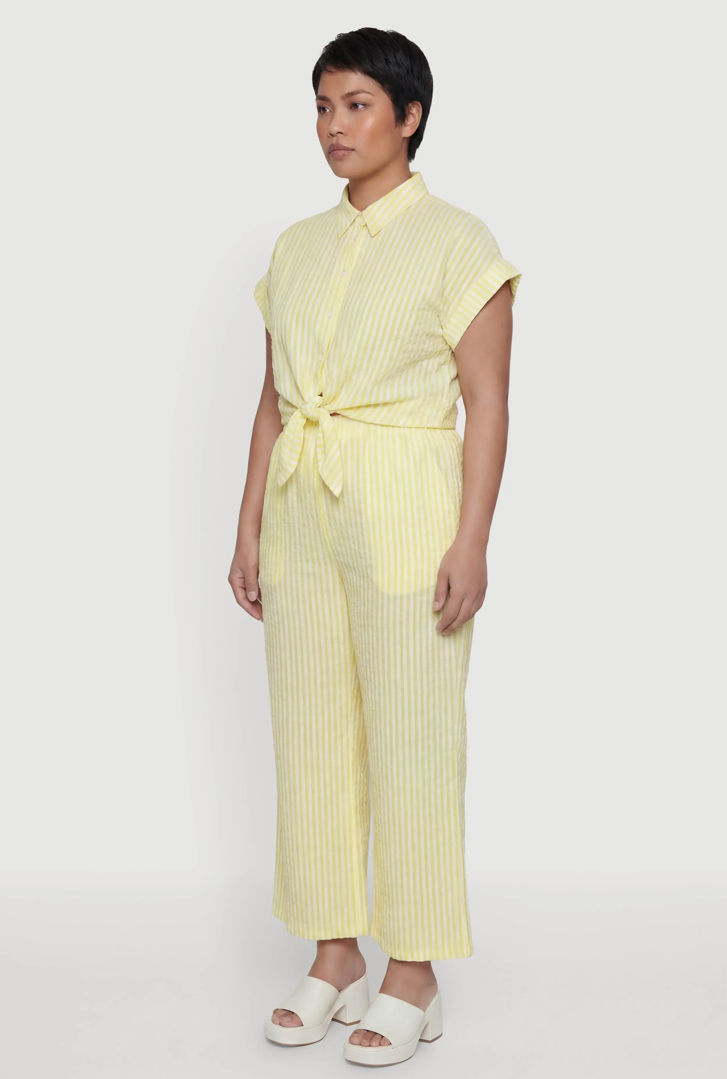 Plus Size Striped Wide Leg Casual Pants sold by Rainbow product image thumbnail 2