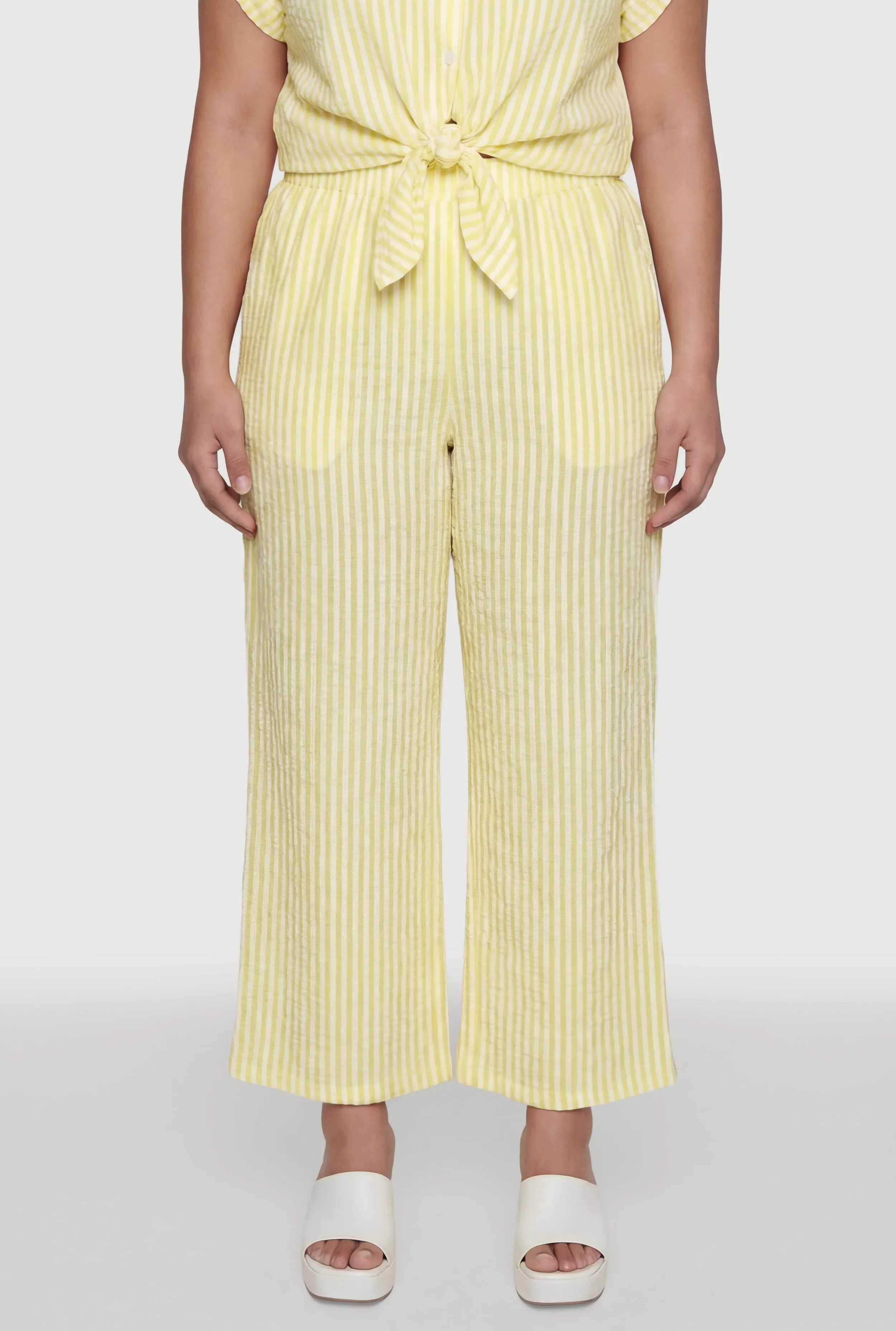 Plus Size Striped Wide Leg Casual Pants sold by Rainbow product image thumbnail 3
