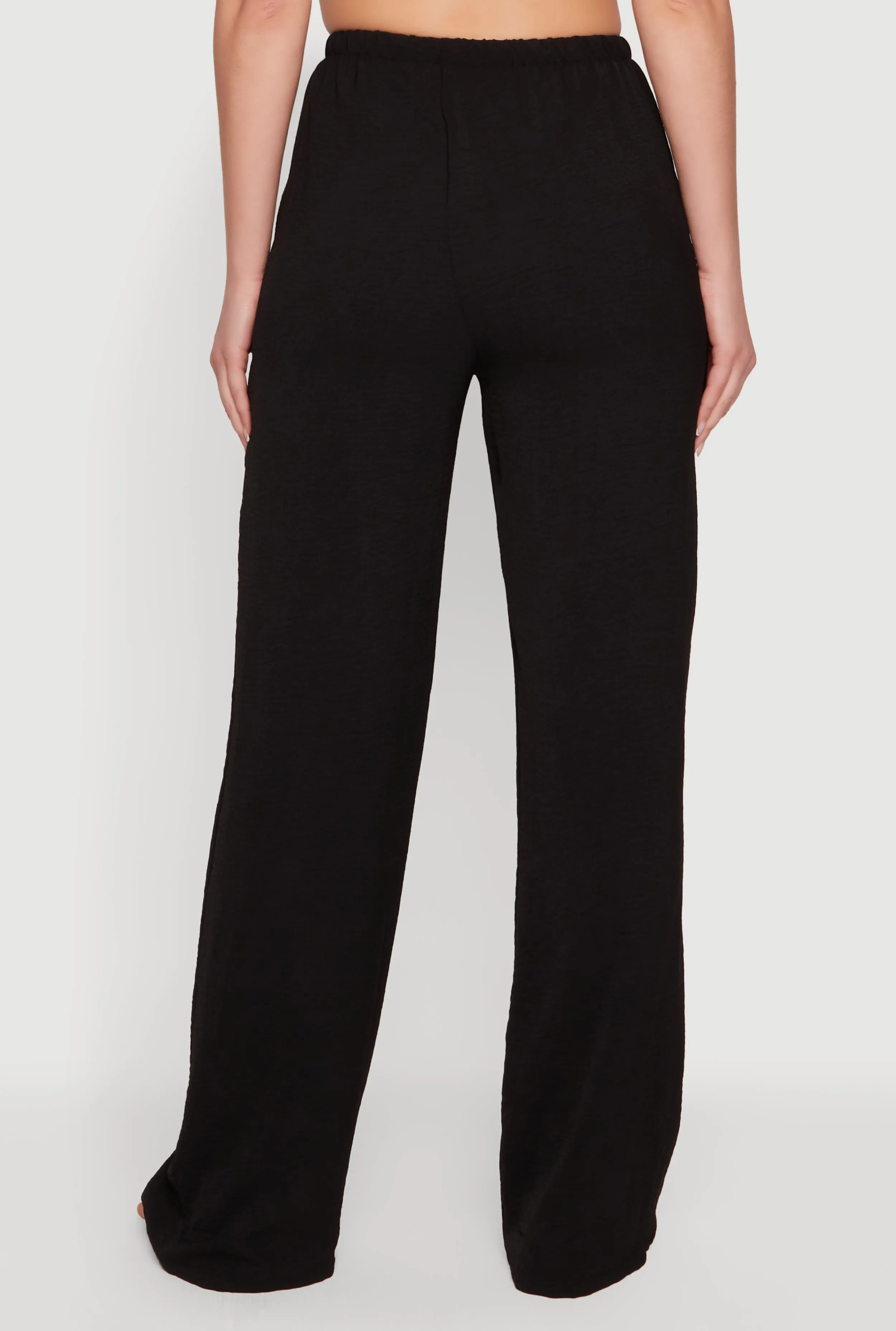 Crepe Knit High Waisted Wide Leg Pull On Pants sold by Rainbow product image thumbnail 5