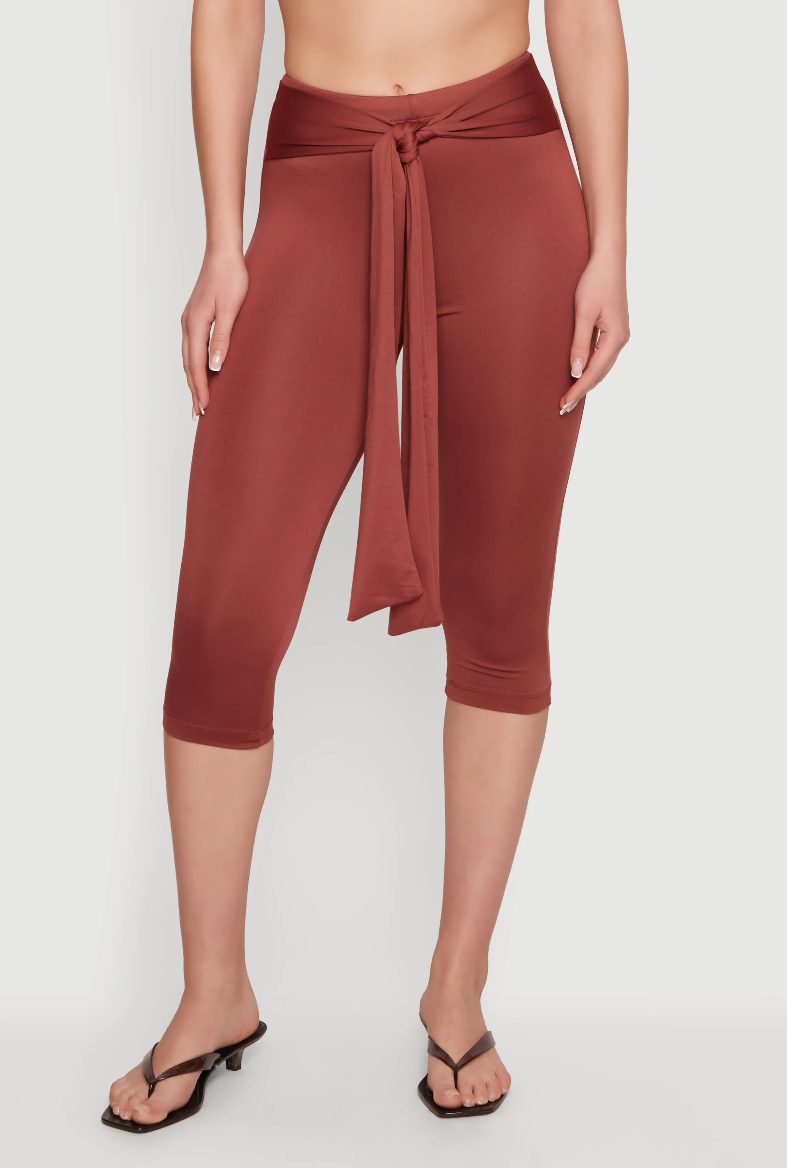Tie Waist Capri Leggings sold by Rainbow product image thumbnail 3