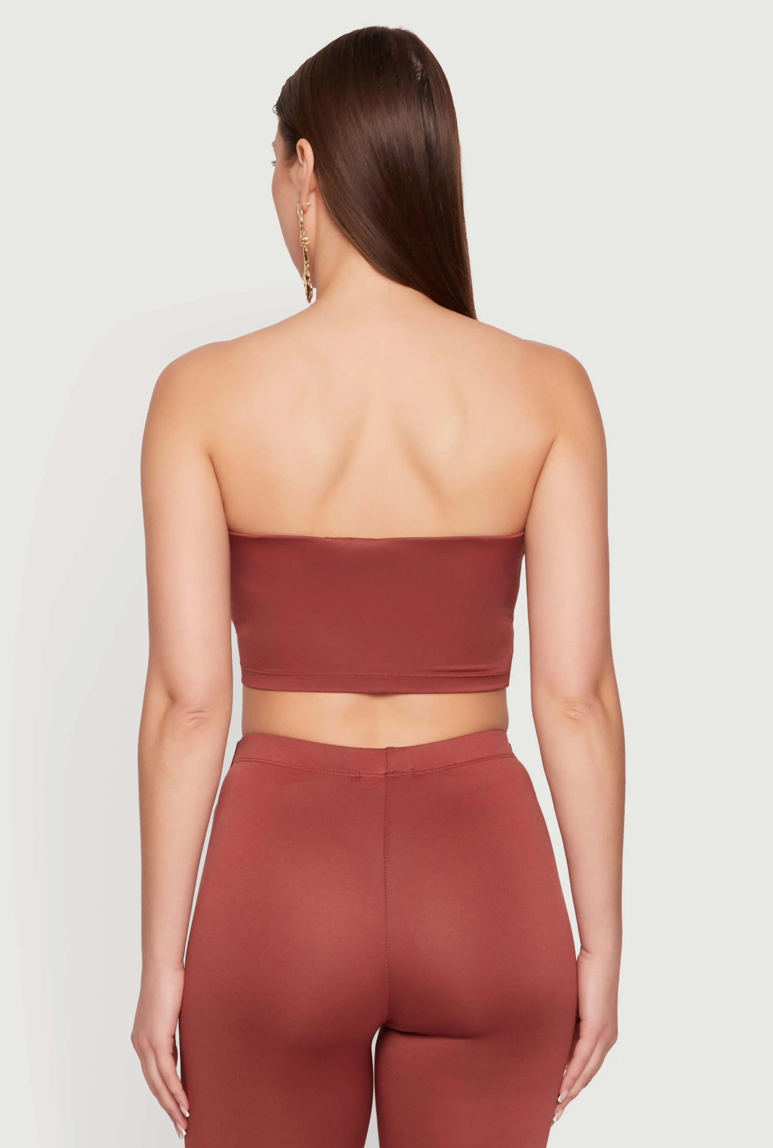Solid Crop Tube Top sold by Rainbow product image thumbnail 5
