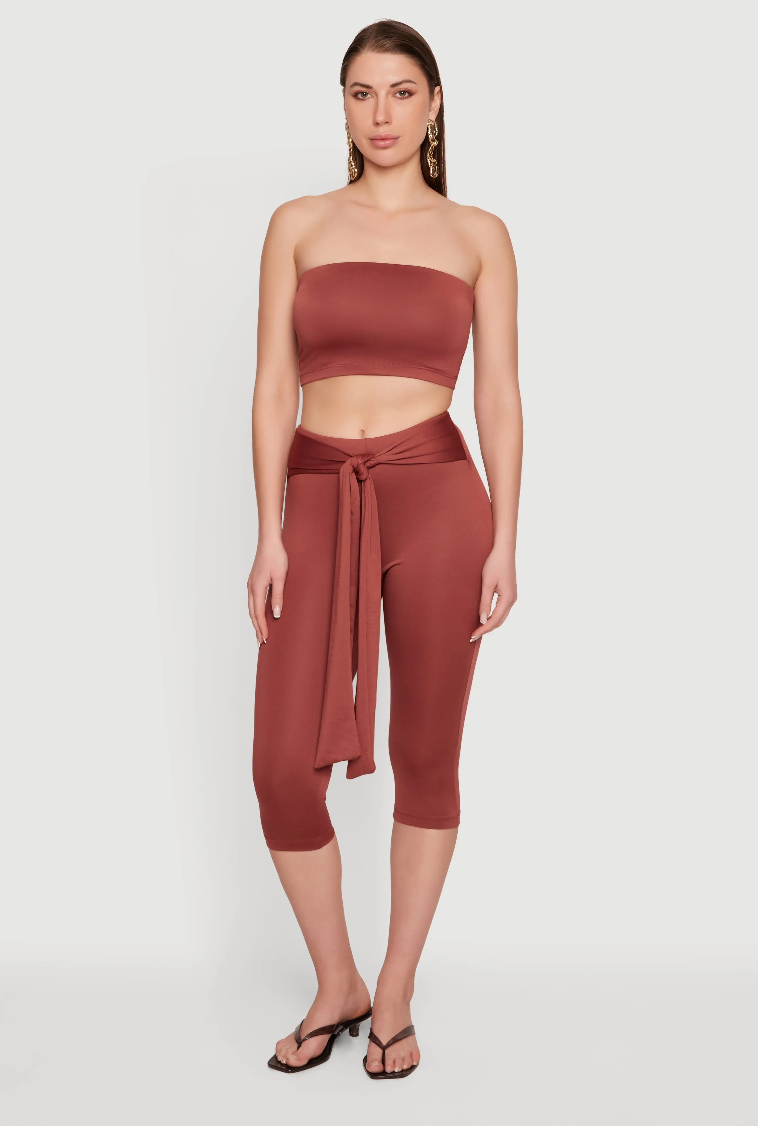 Solid Crop Tube Top sold by Rainbow product image thumbnail 2
