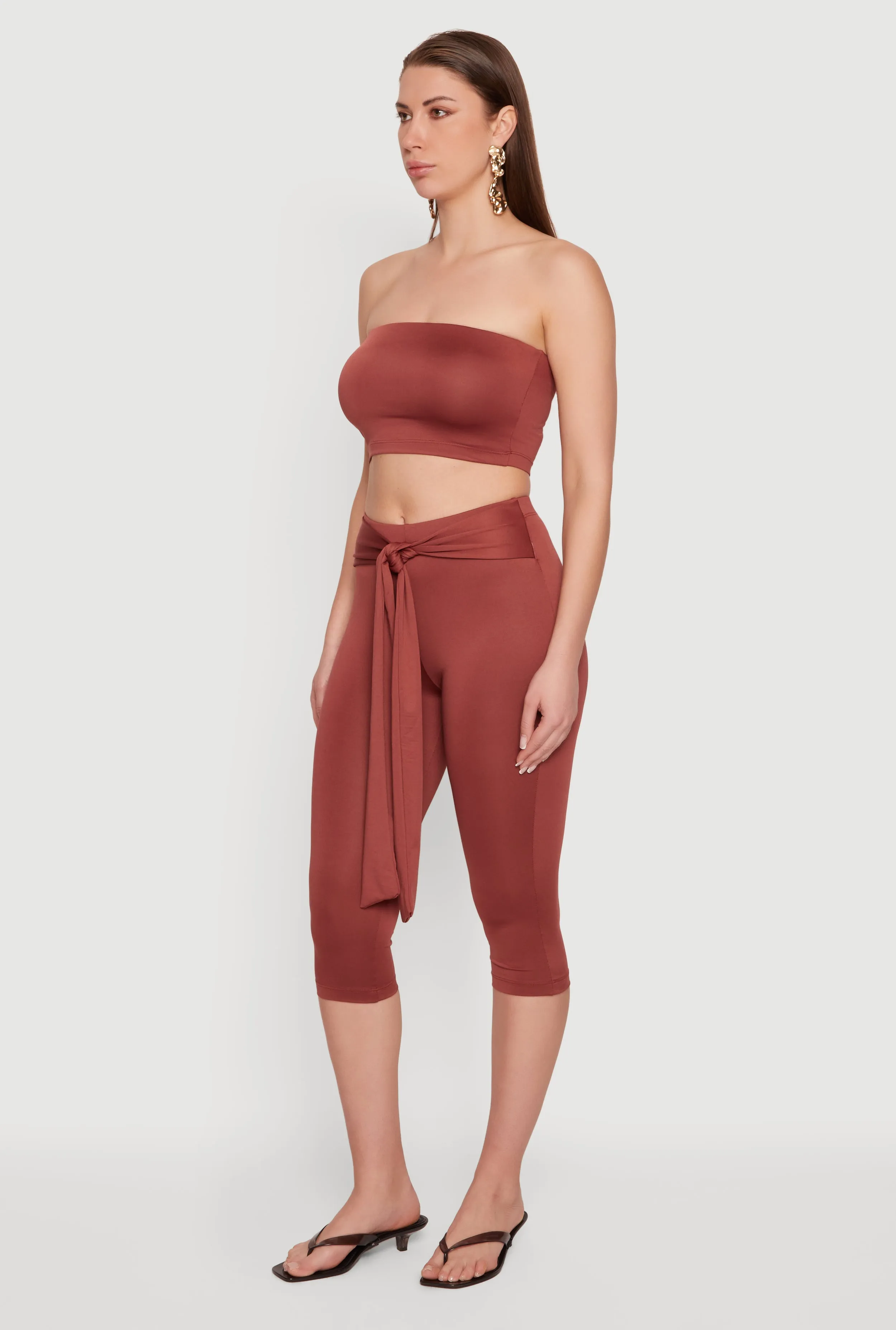 Solid Crop Tube Top sold by Rainbow product image thumbnail 3