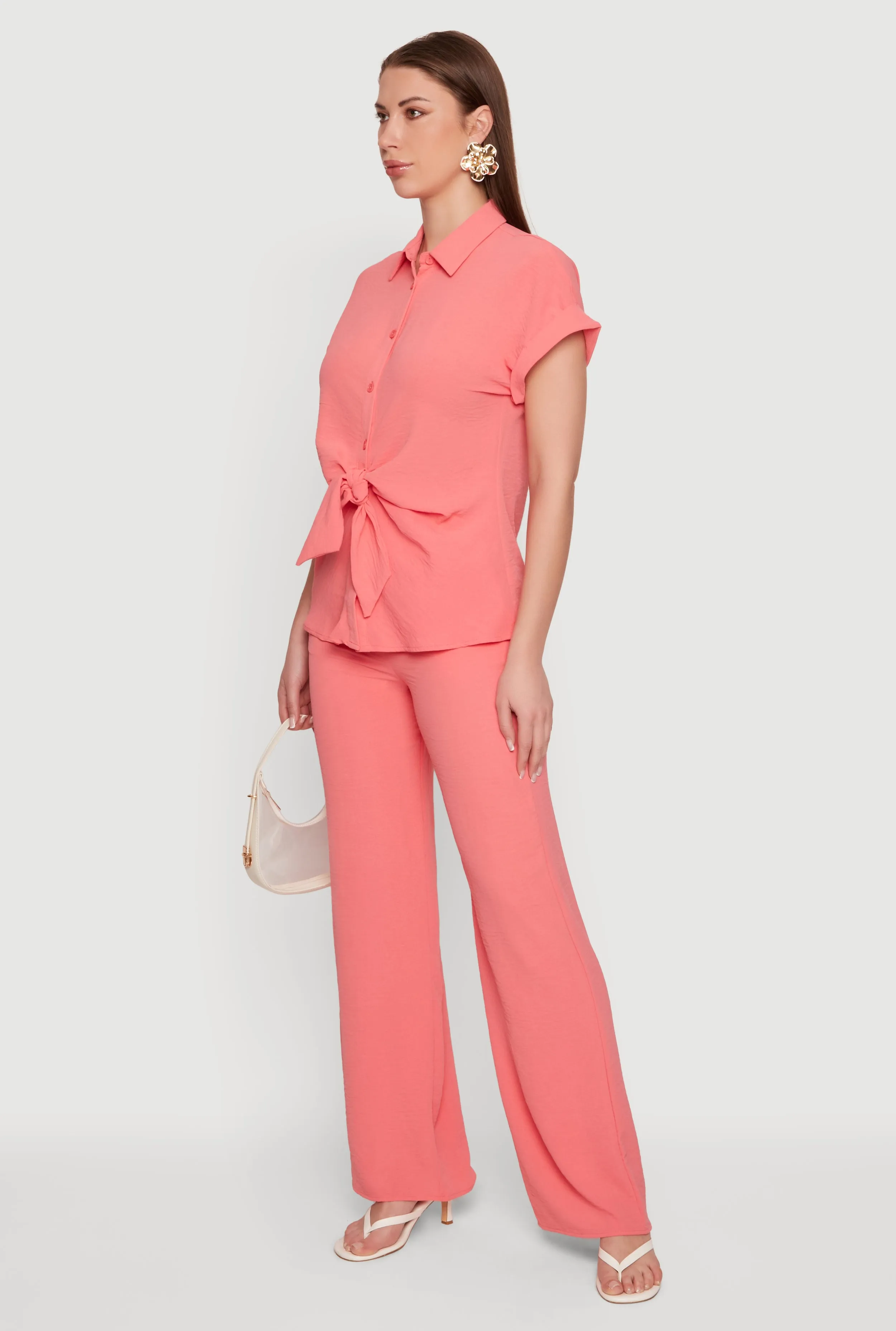 Solid Crepe Knit Pull On Pants sold by Rainbow product image thumbnail 2