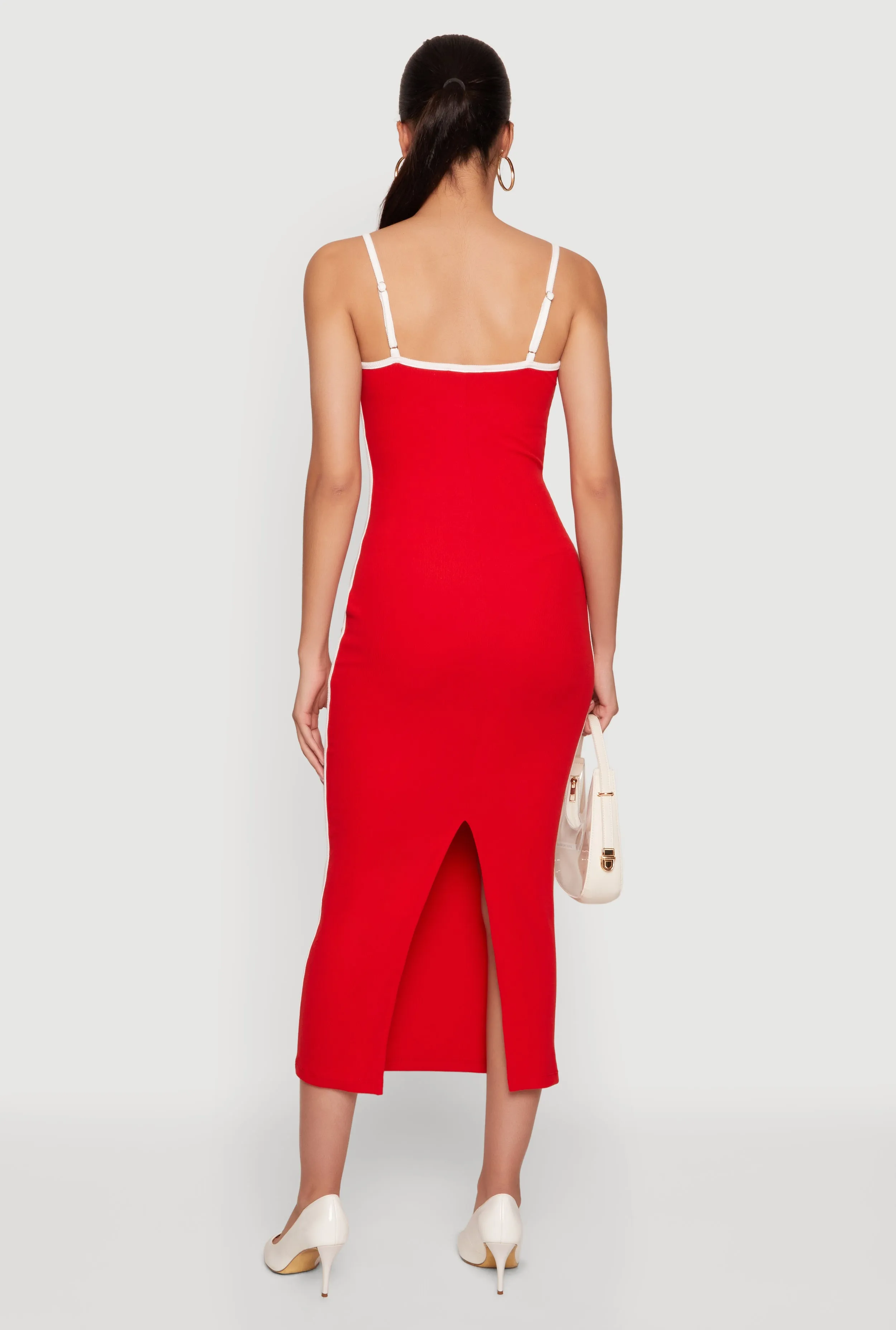 Contrast Trim Cami Midi Dress sold by Rainbow product image thumbnail 3