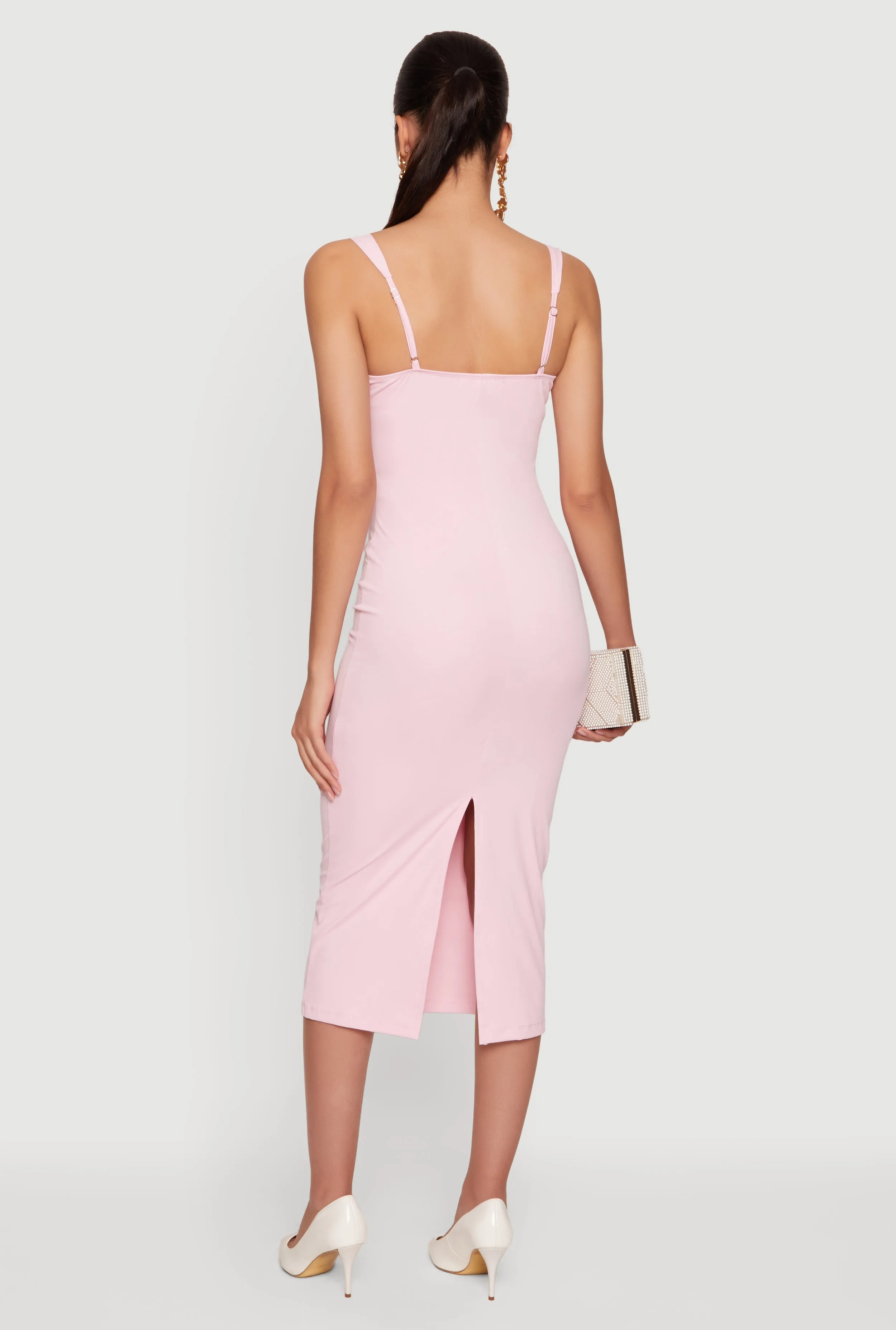 Lace Detail Bustier Midi Dress sold by Rainbow product image thumbnail 3