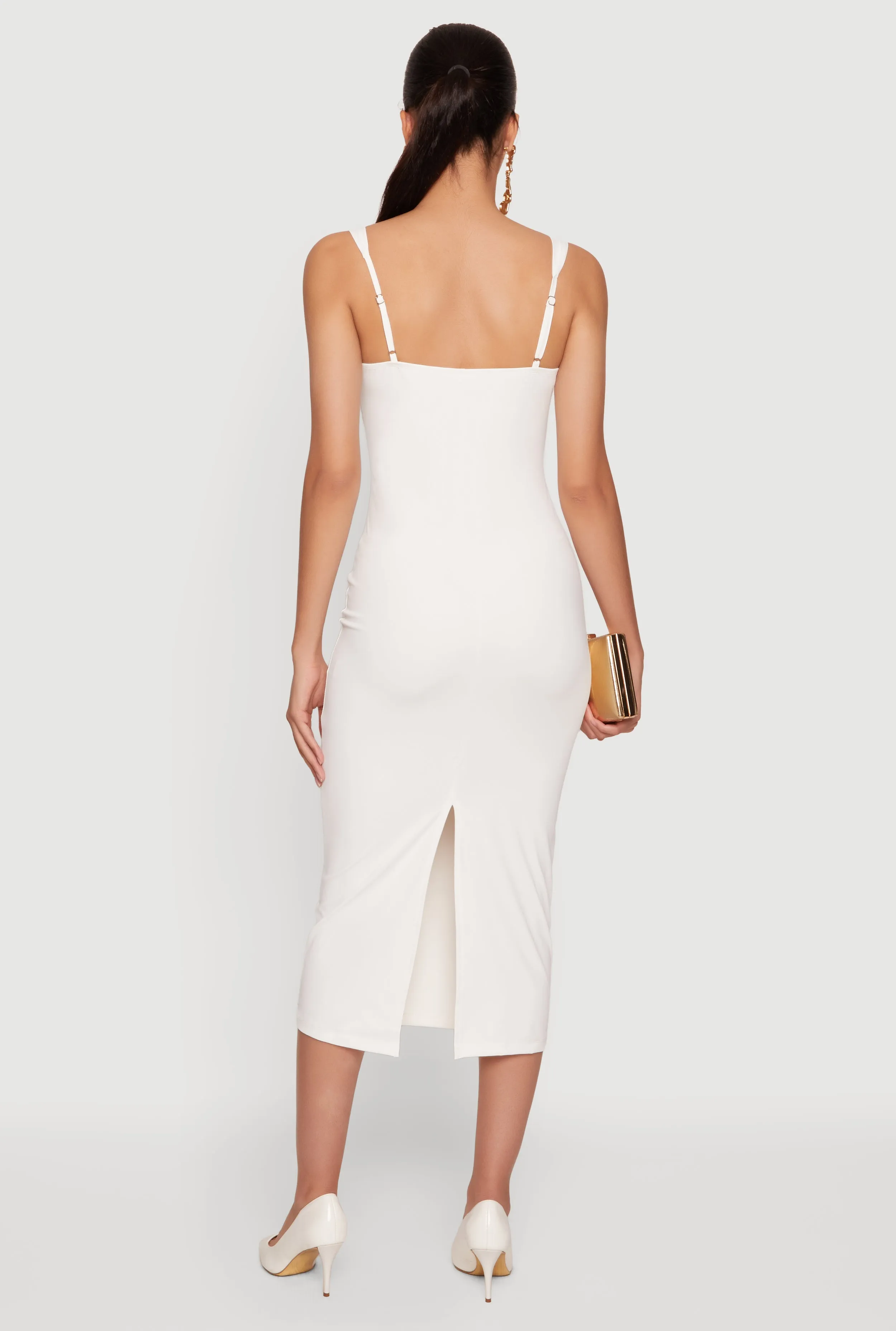 Lace Detail Bustier Midi Dress sold by Rainbow product image thumbnail 3