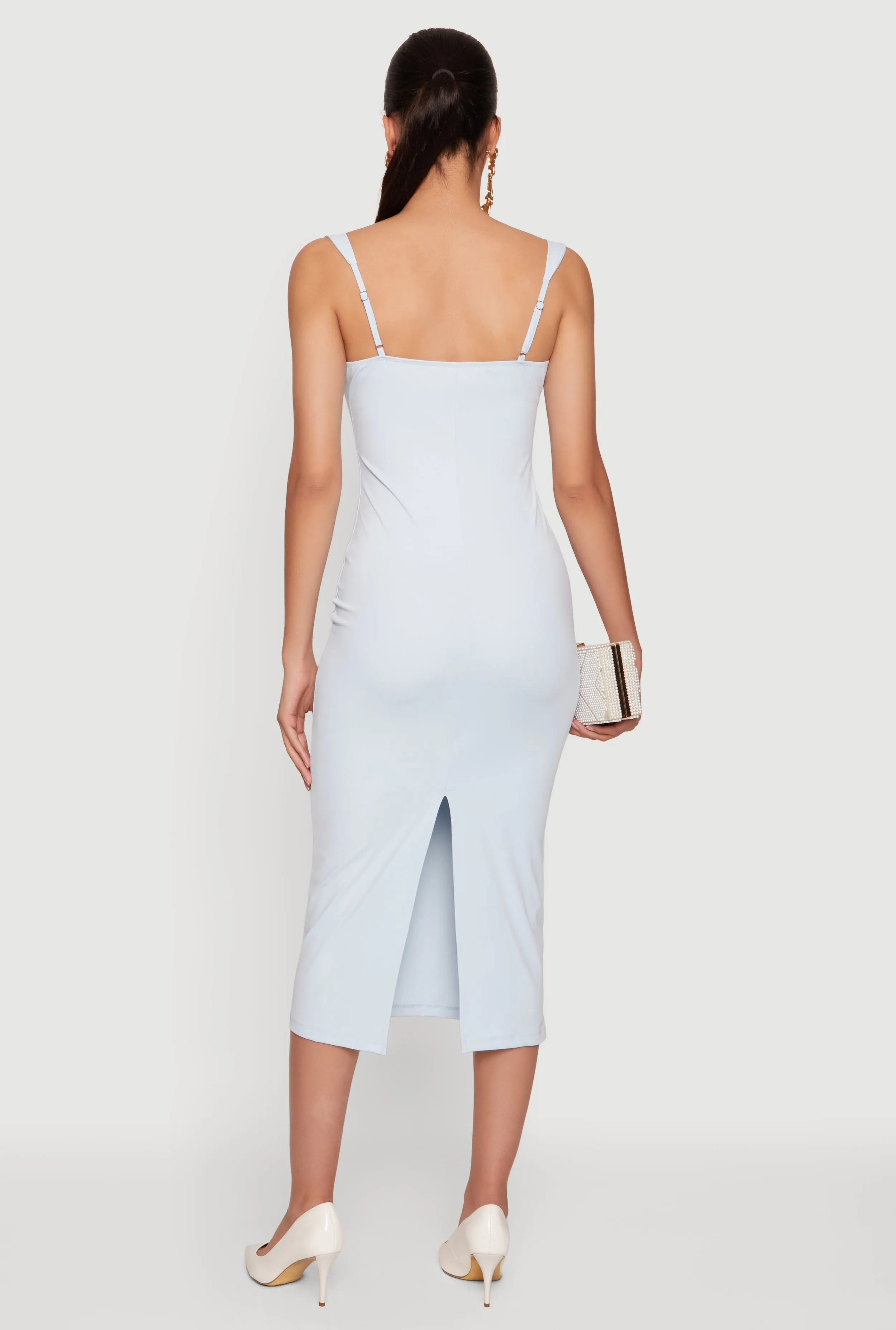 Lace Detail Bustier Midi Dress sold by Rainbow product image thumbnail 3