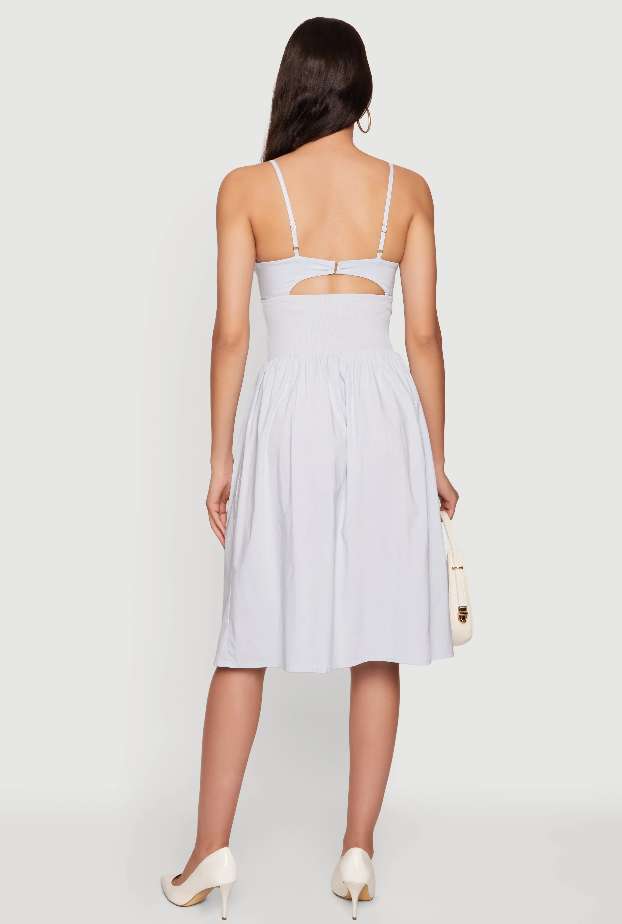Sleeveless Sweetheart Midi Dress sold by Rainbow product image thumbnail 3