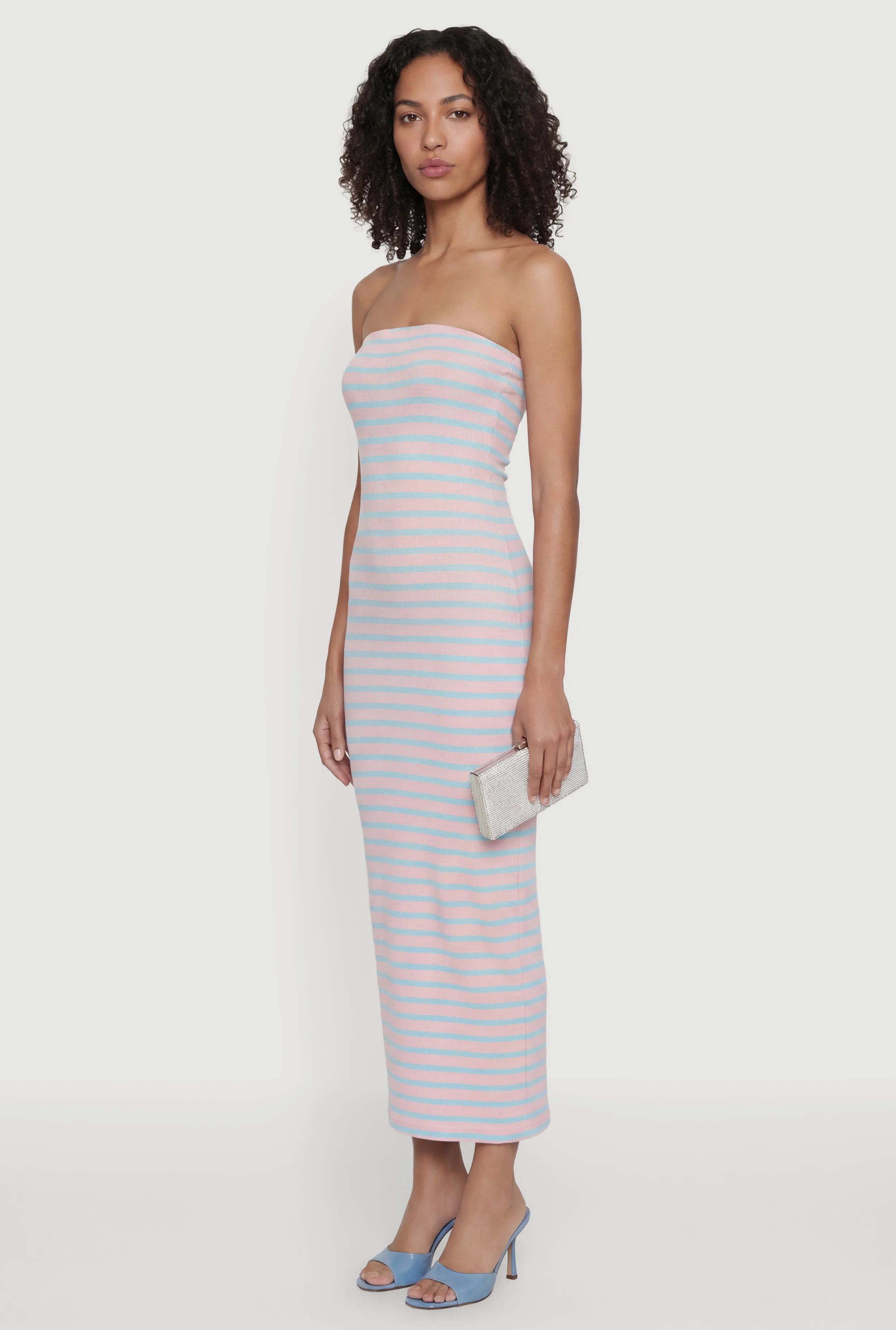 Striped Tube Midi Dress sold by Rainbow product image thumbnail 2