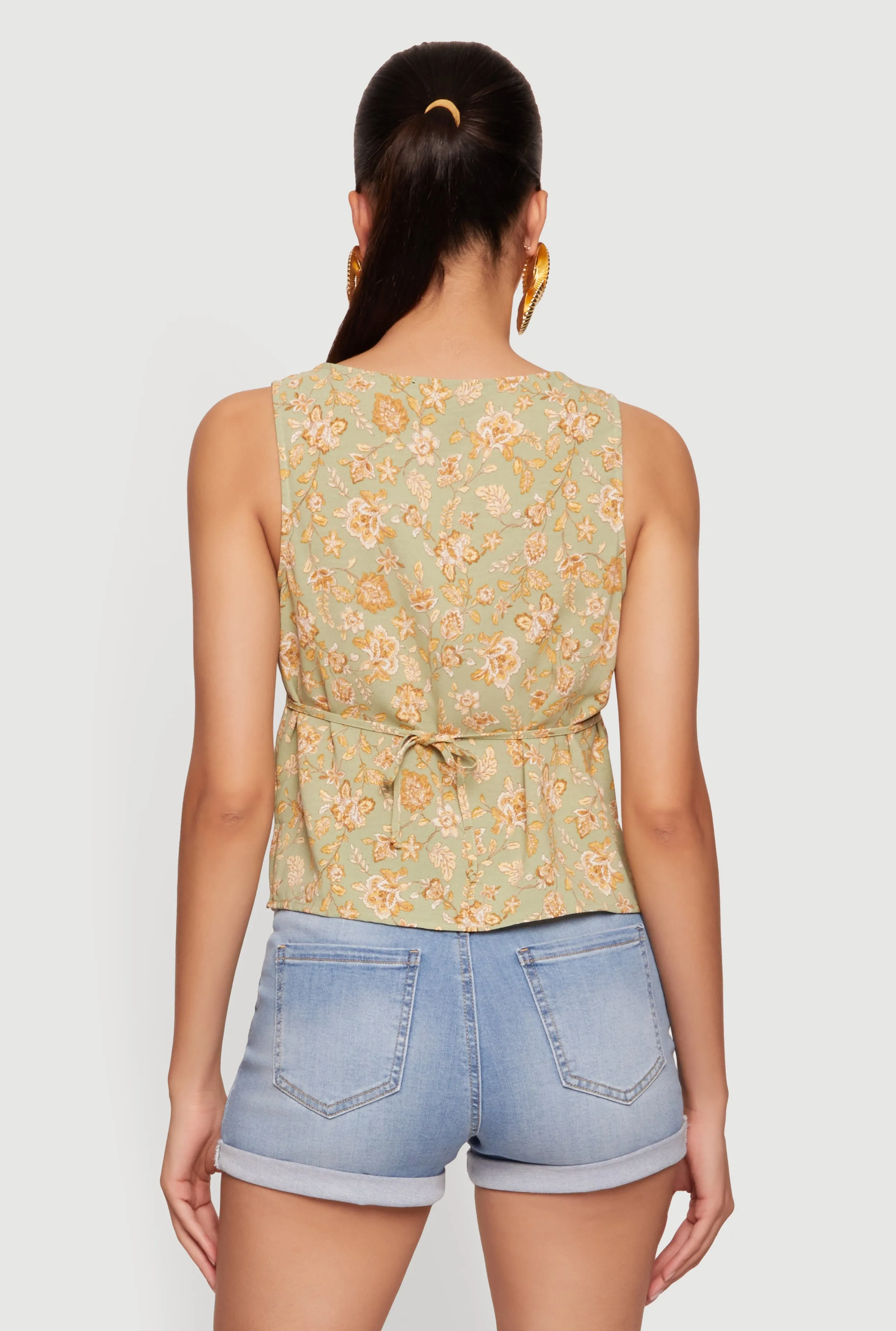 Sleeveless Floral Print Top sold by Rainbow product image thumbnail 5