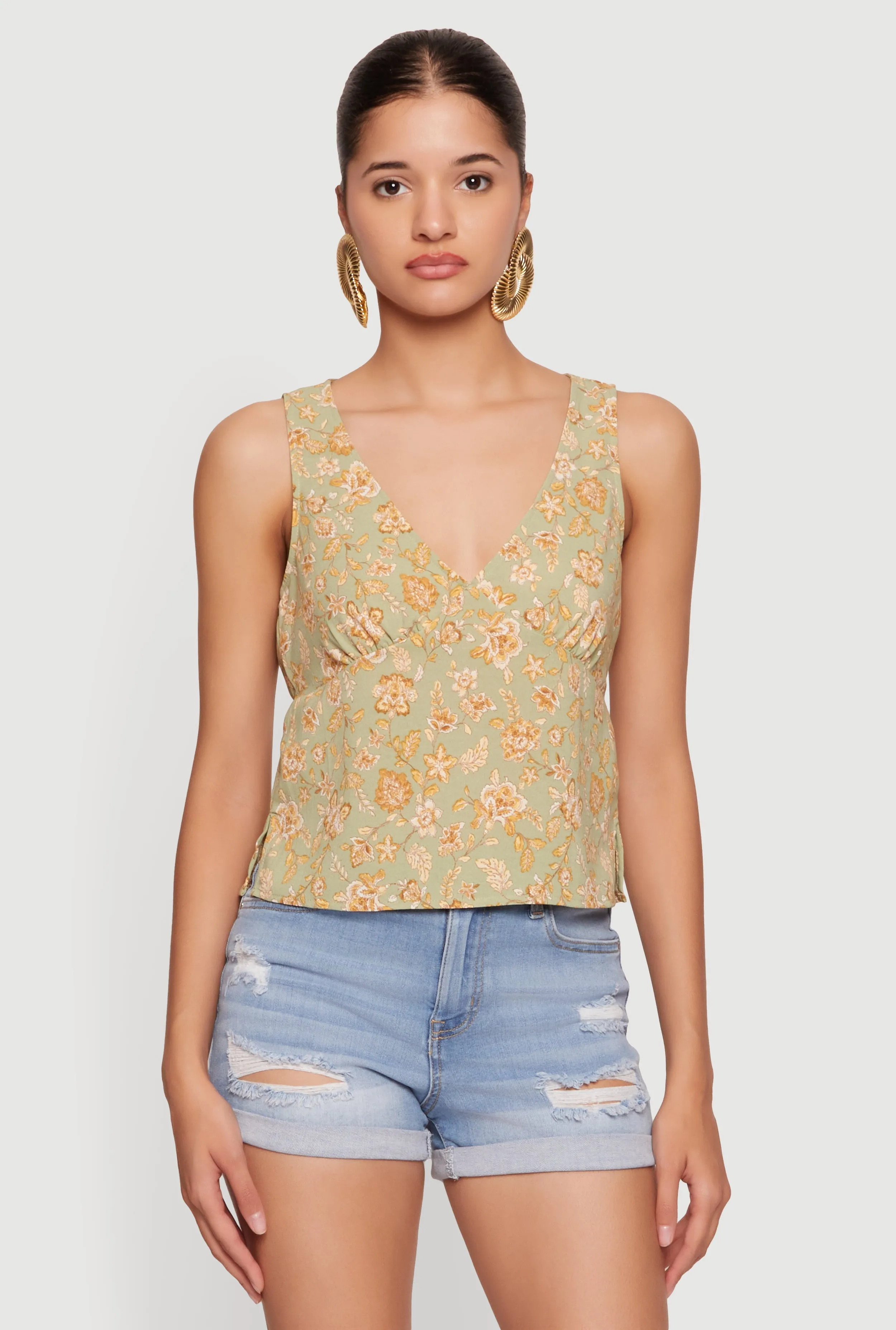 Sleeveless Floral Print Top sold by Rainbow product image thumbnail 2