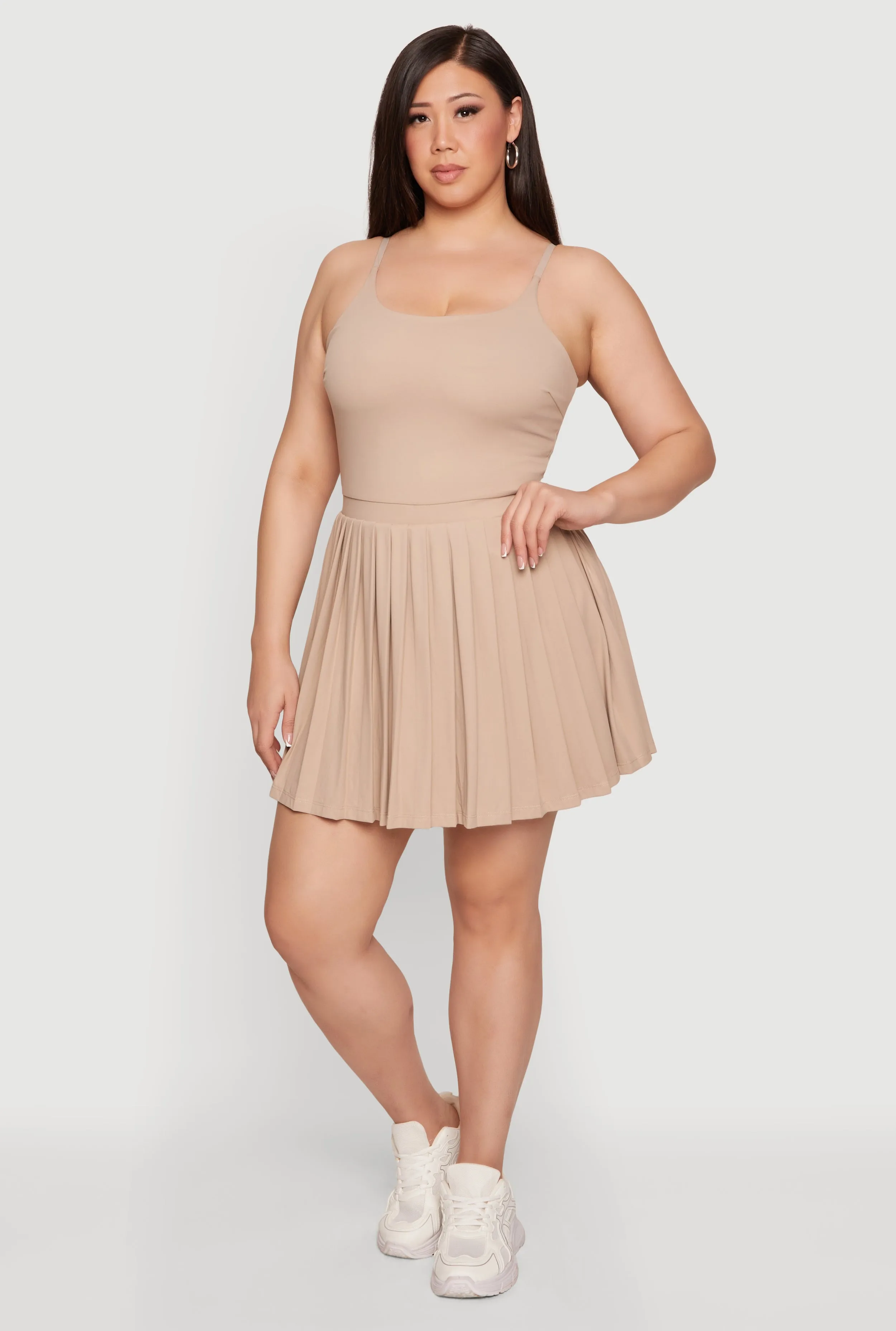 Plus Size Open Back Tennis Dress with Shorts Lining sold by Rainbow product image thumbnail 4