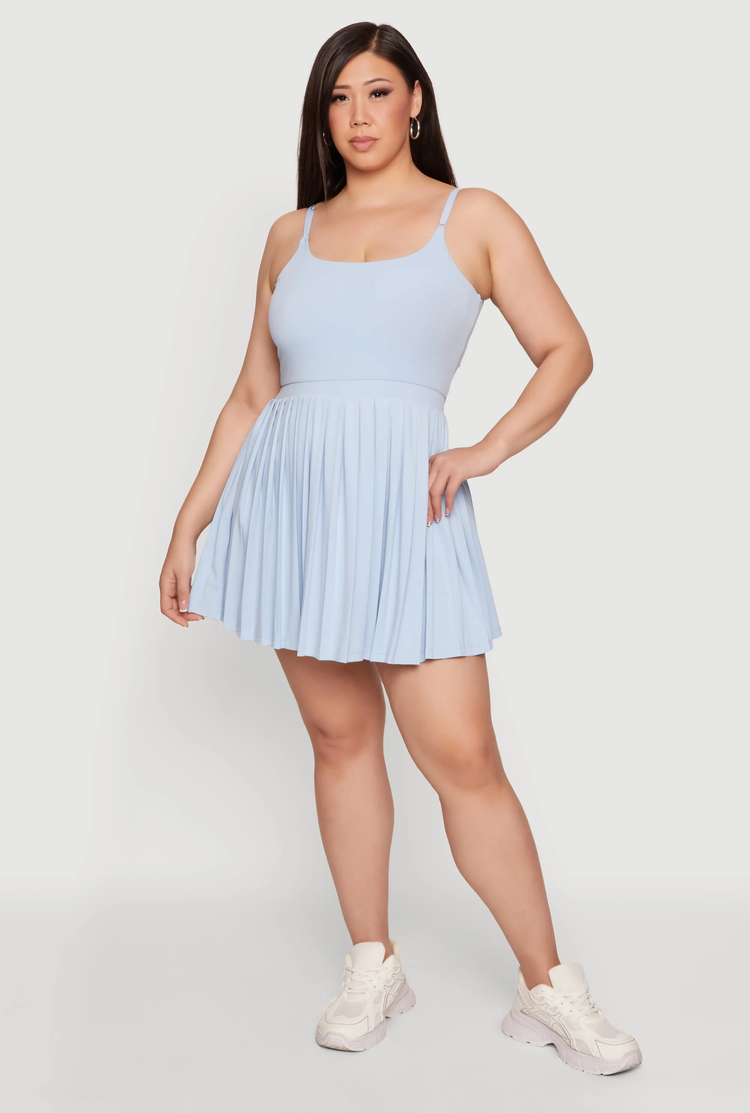 Plus Size Open Back Tennis Dress with Shorts Lining sold by Rainbow product image thumbnail 2
