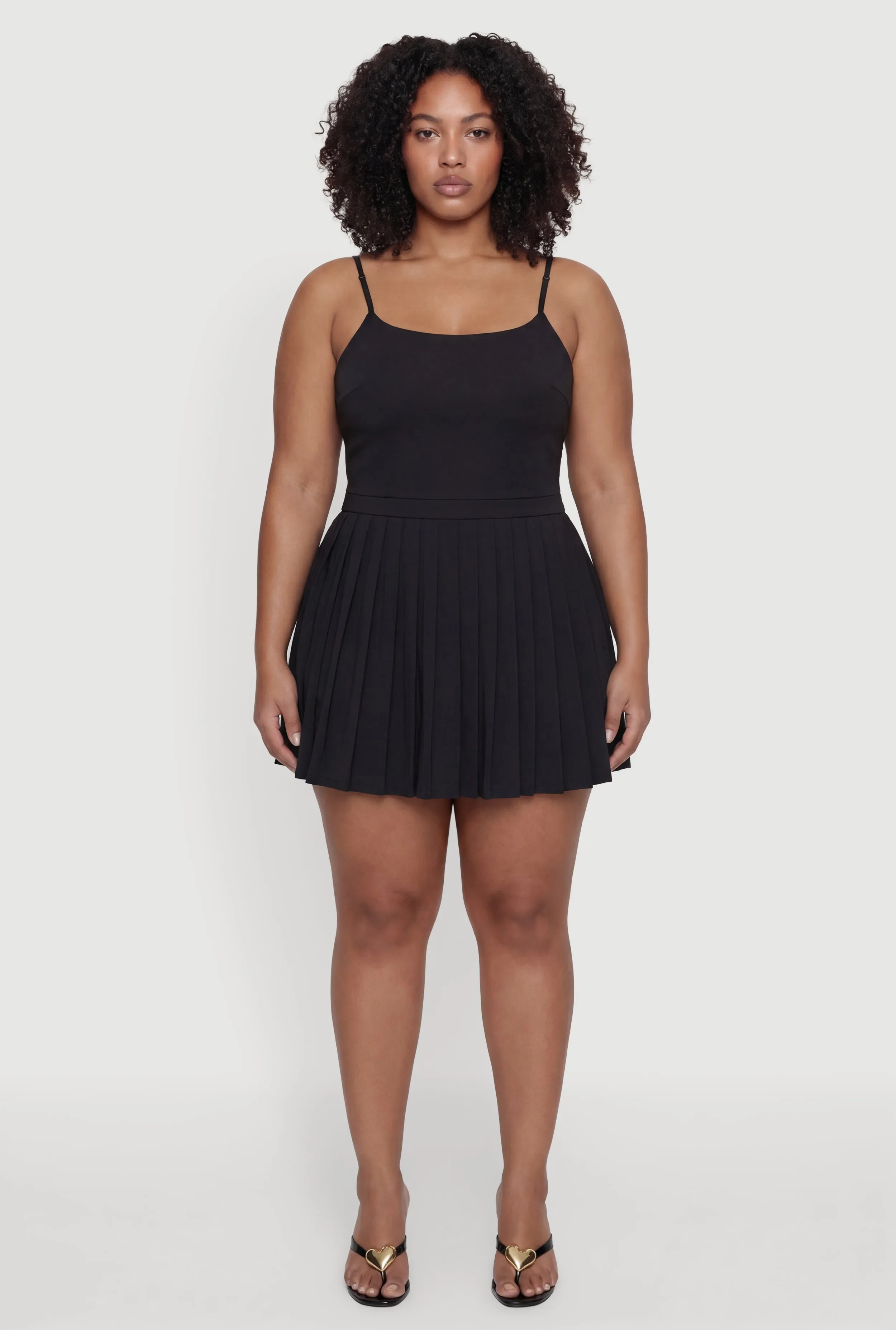 Plus Size Open Back Tennis Dress with Shorts Lining sold by Rainbow product image thumbnail 3
