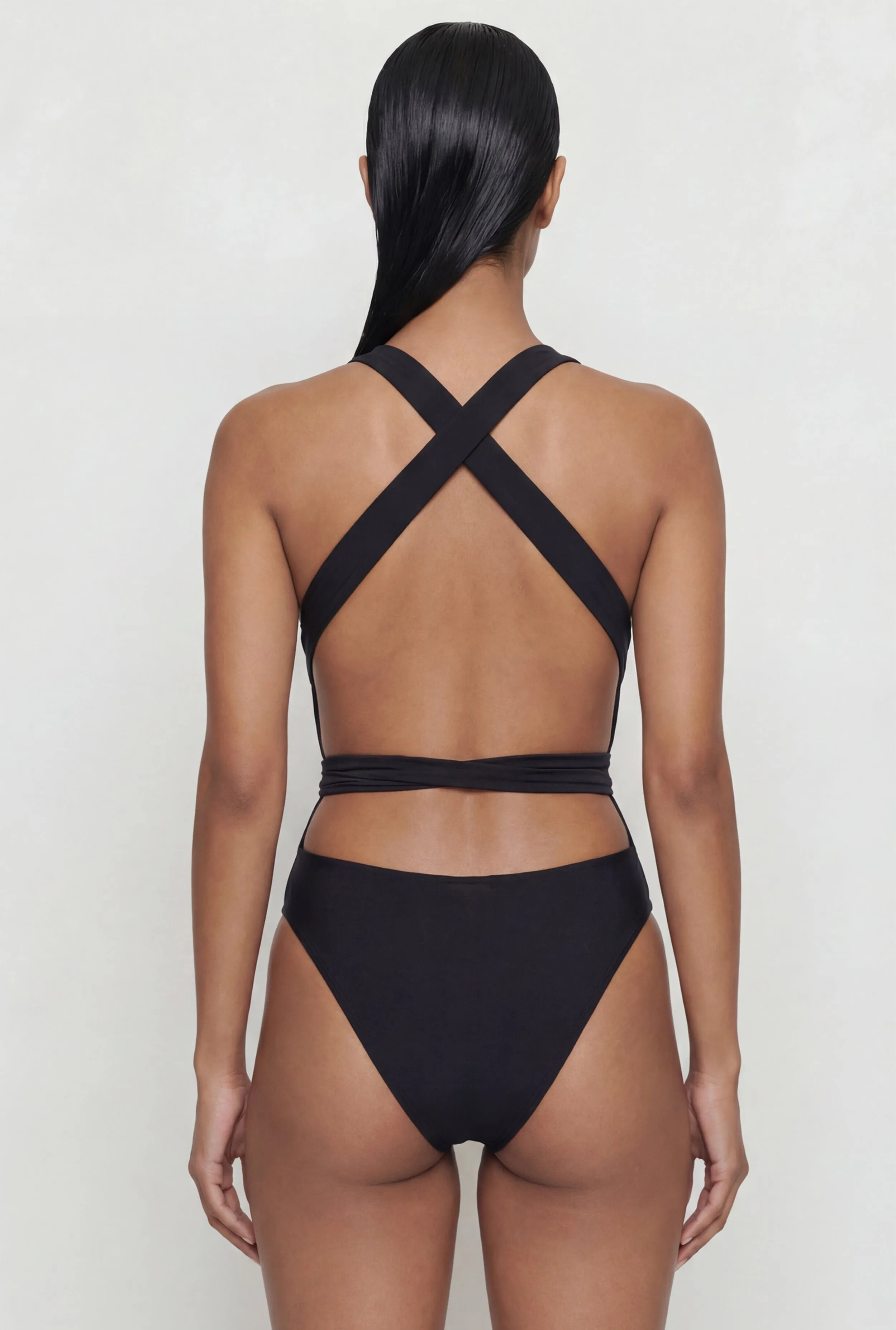 Plunge Cross Back One Piece Swimsuit sold by Rainbow product image thumbnail 5