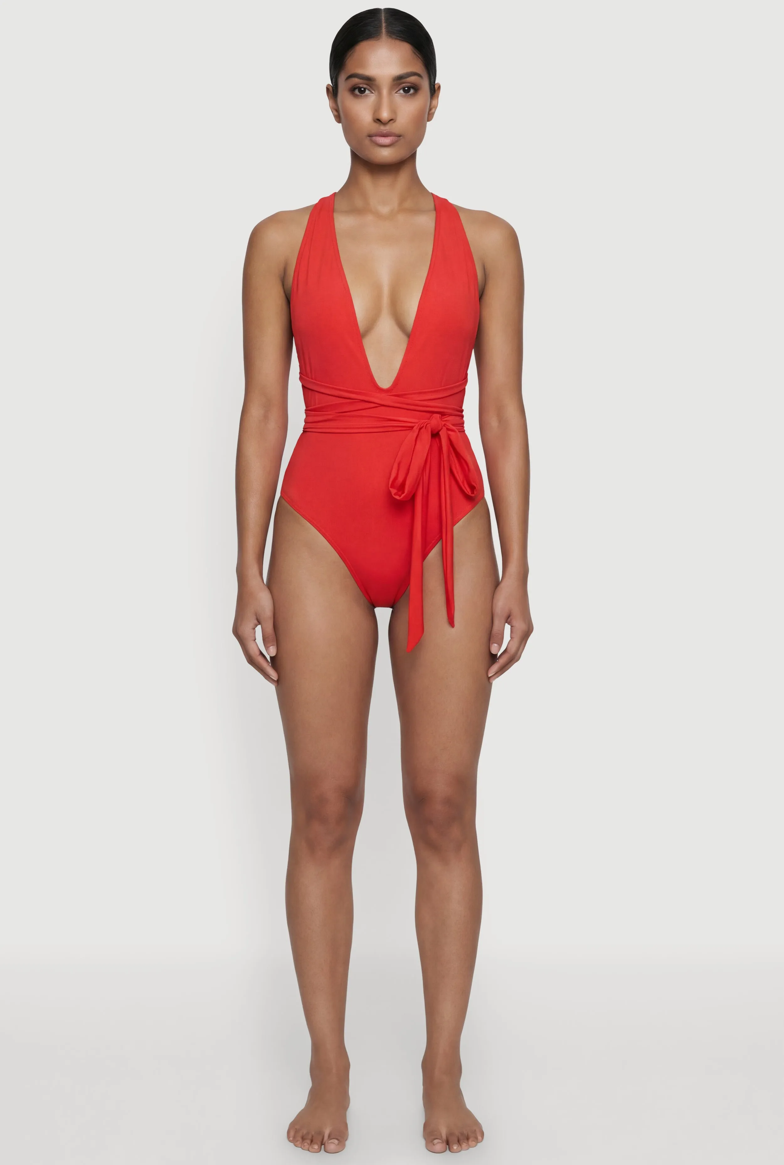 Plunge Cross Back One Piece Swimsuit sold by Rainbow product image thumbnail 2
