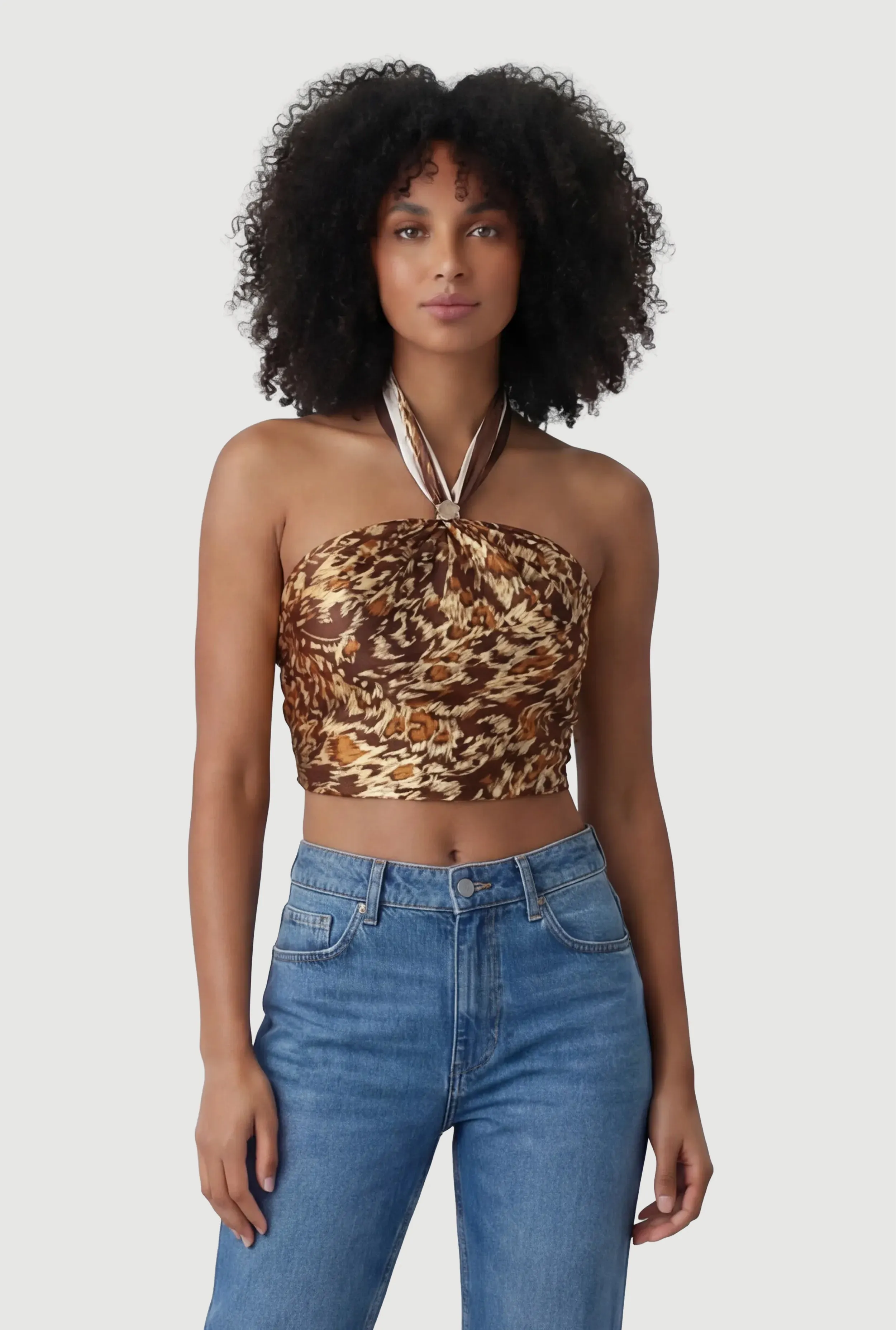 Leopard Print Multiway Scarf and Ring Set sold by Rainbow product image thumbnail 3