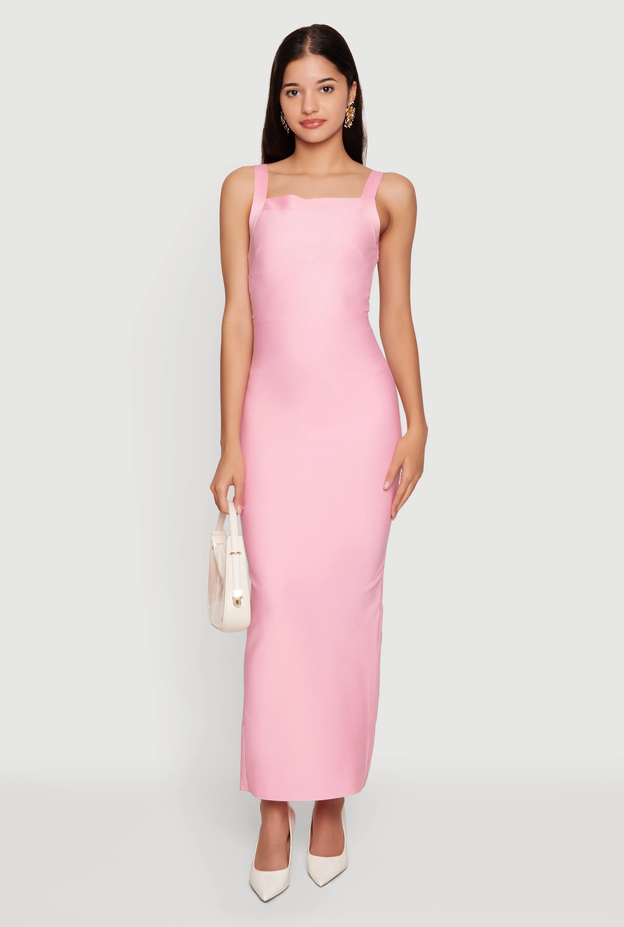 Sleeveless Open Back Maxi Dress with Zip Back sold by Rainbow product image thumbnail 3