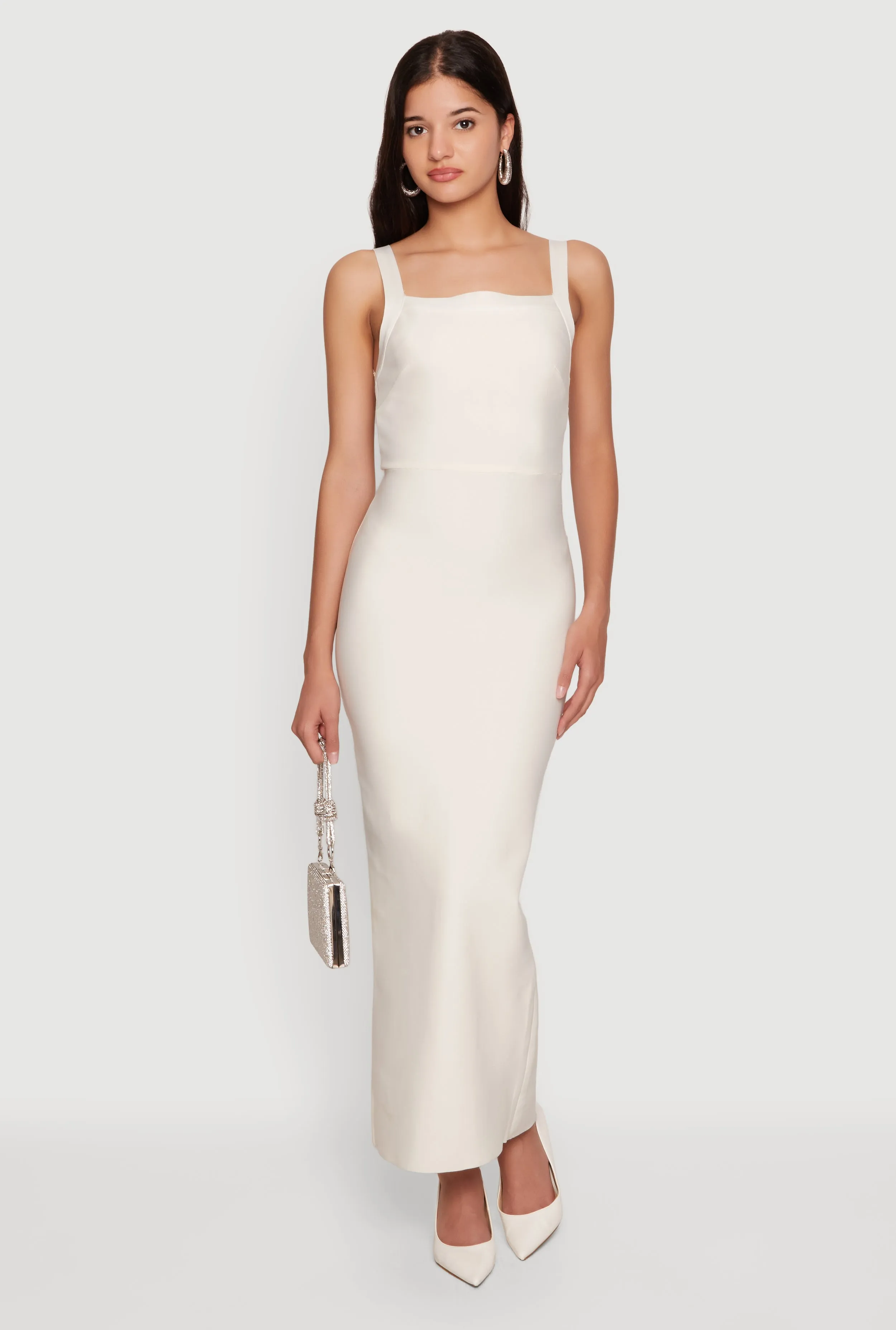 Sleeveless Open Back Maxi Dress with Zip Back sold by Rainbow product image thumbnail 2