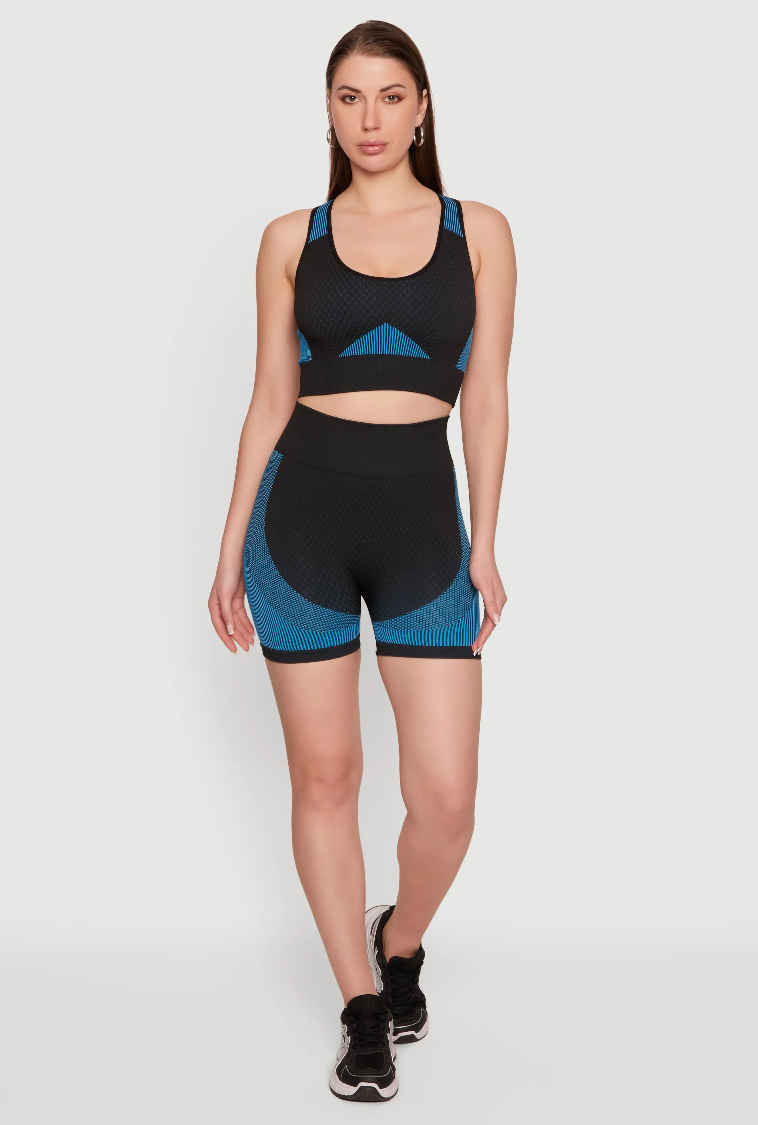 Striped Detail High Waisted Bike Shorts sold by Rainbow product image thumbnail 2