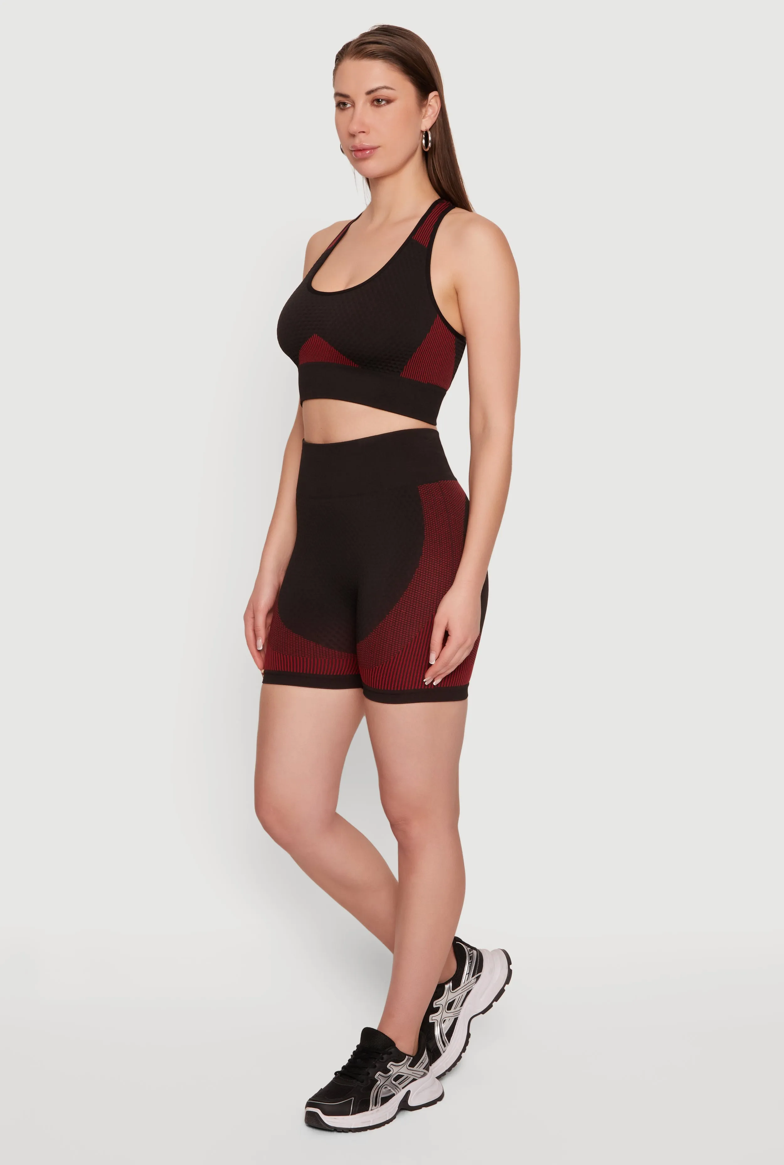 Striped Detail High Waisted Bike Shorts sold by Rainbow product image thumbnail 2