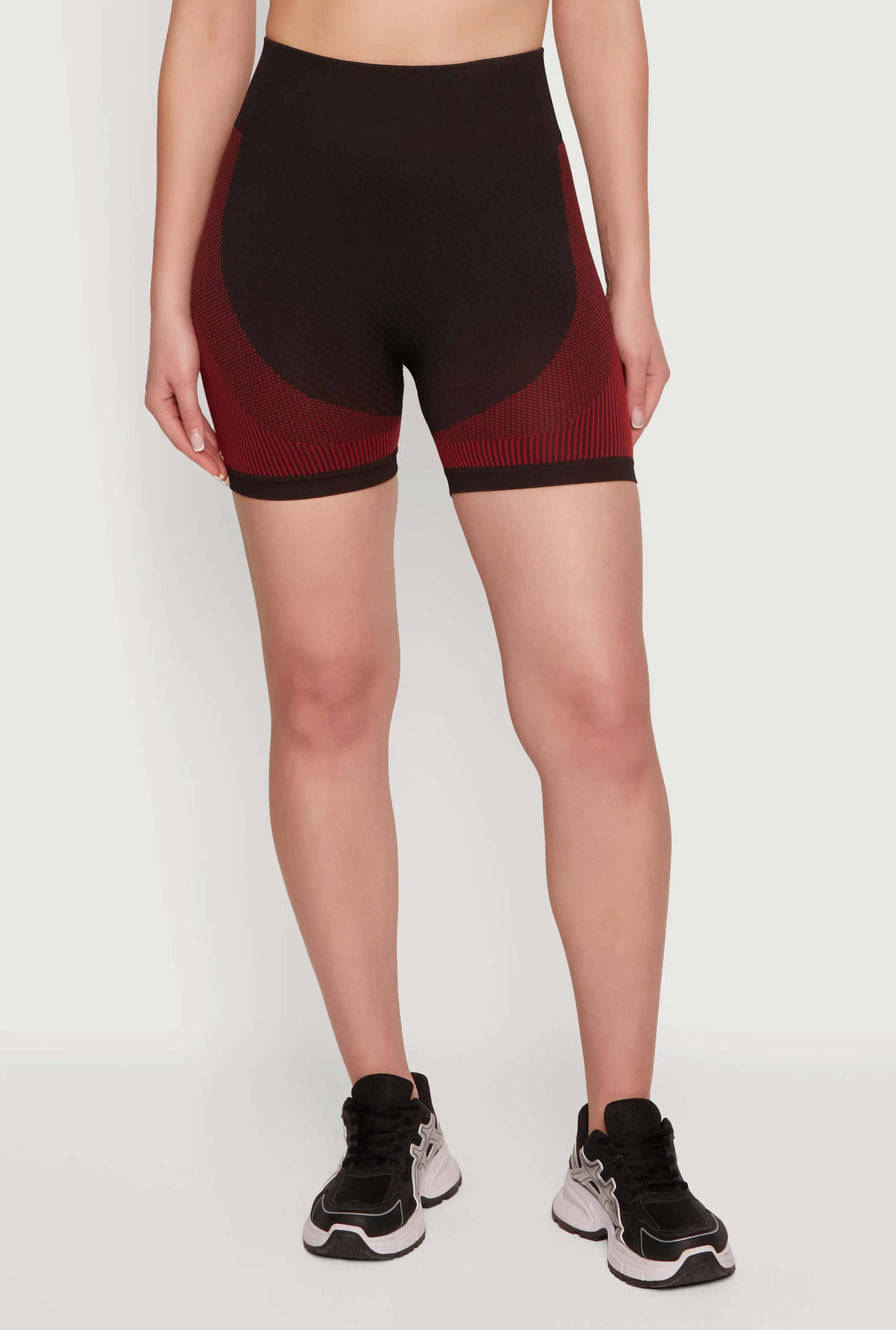 Striped Detail High Waisted Bike Shorts sold by Rainbow product image thumbnail 3