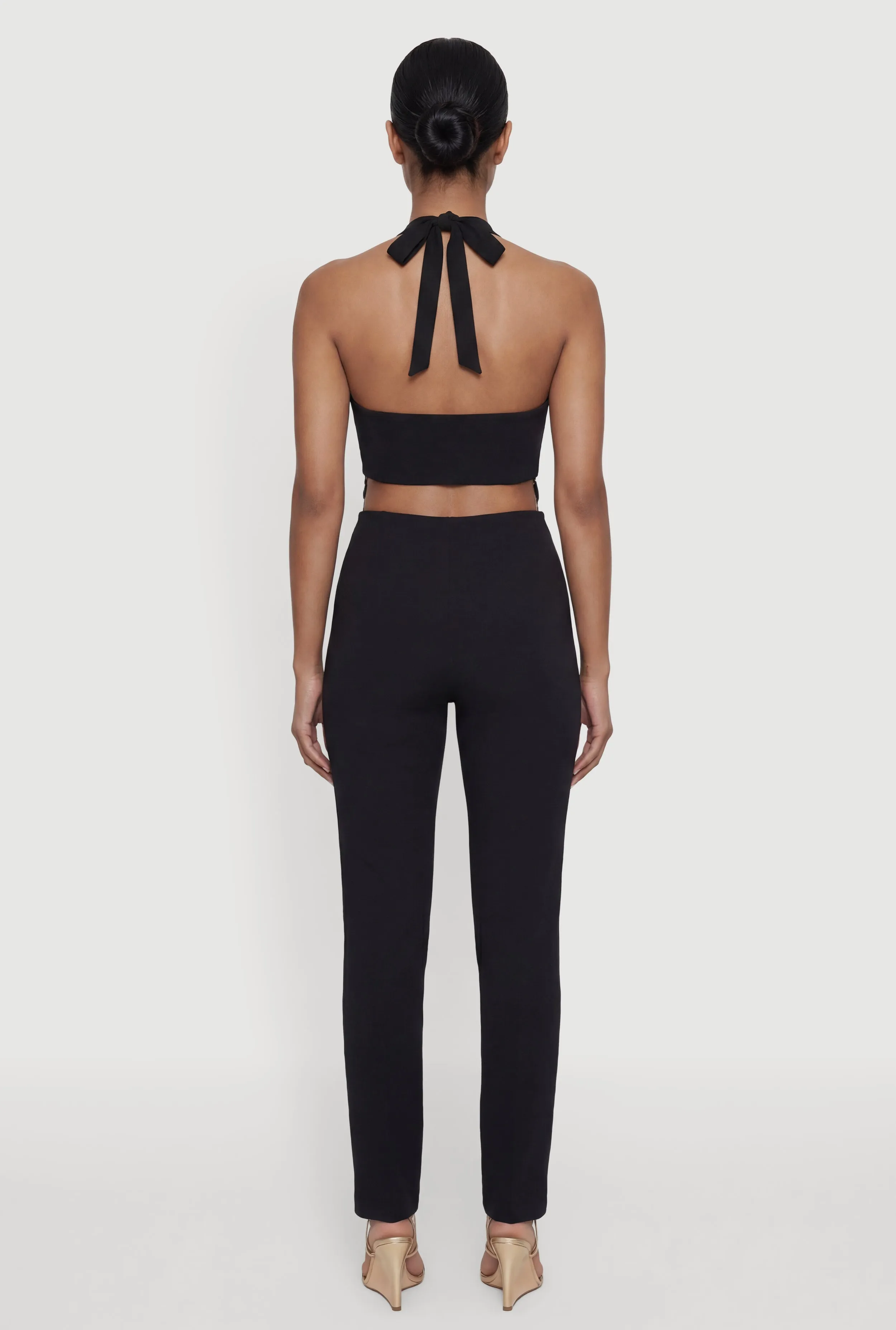 Medallion Cutout Halter Neck Jumpsuit sold by Rainbow product image thumbnail 3