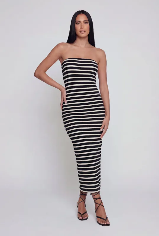 Striped Tube Midi Dress made by Daisy