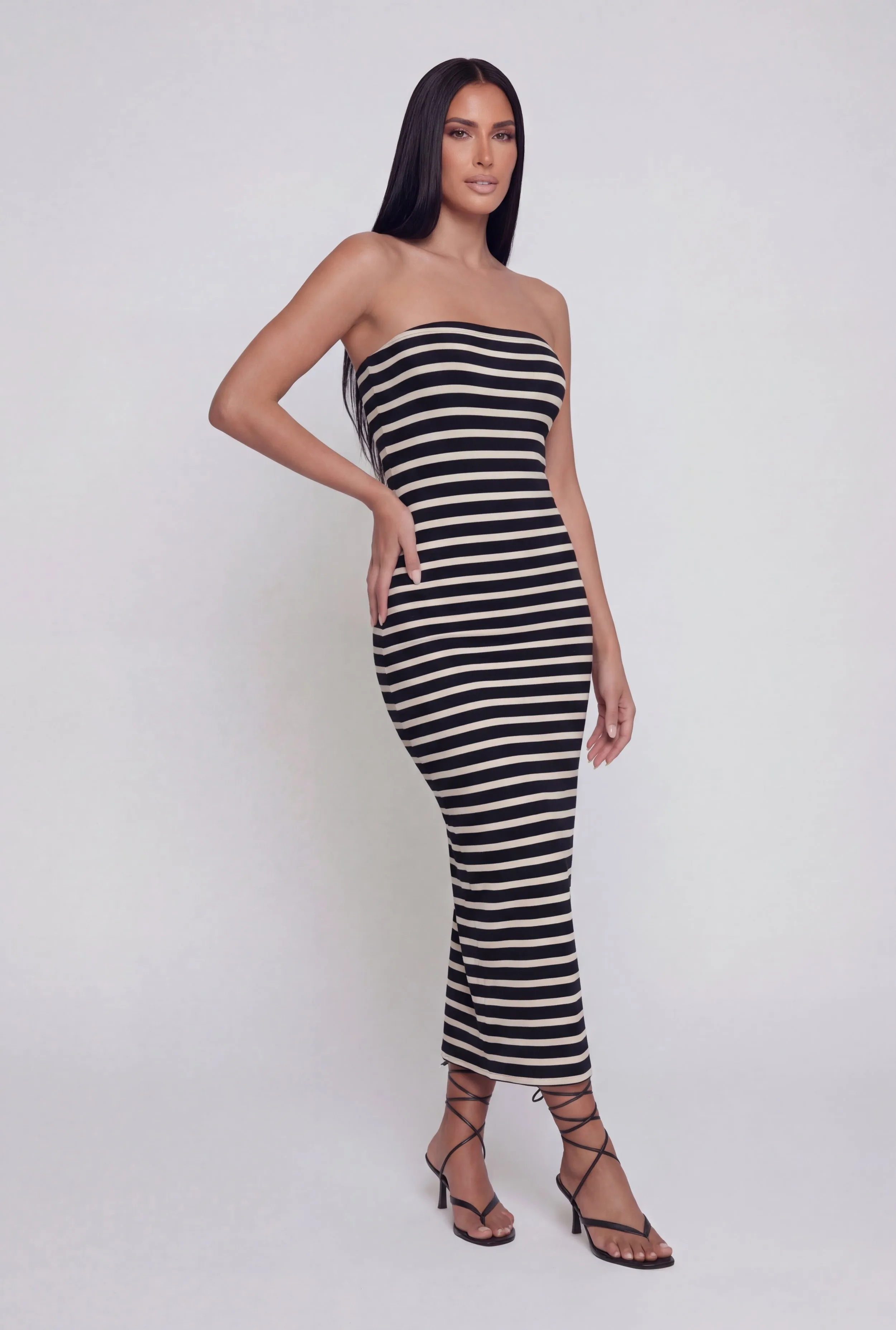Striped Tube Midi Dress sold by Rainbow product image thumbnail 2