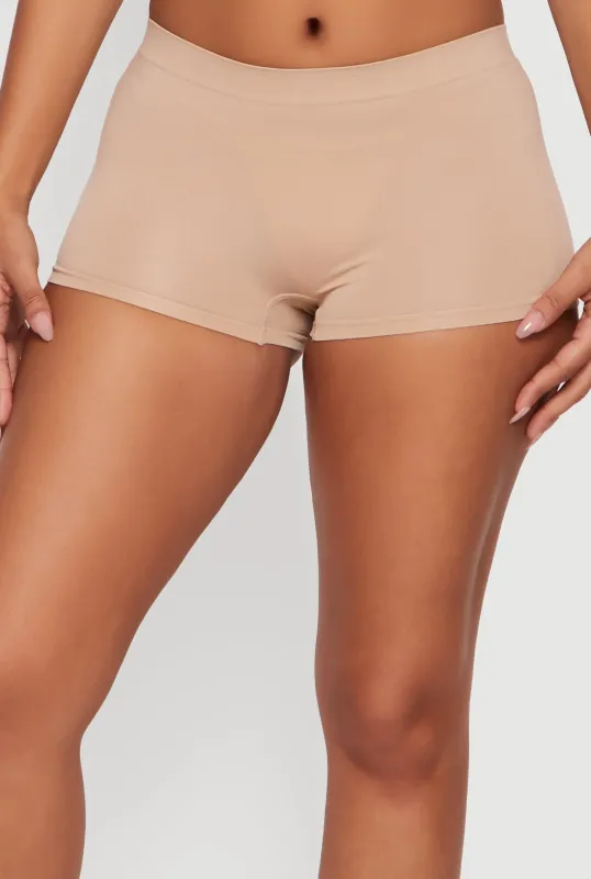 Seamless Solid Boyshort Panty made by Rainbow