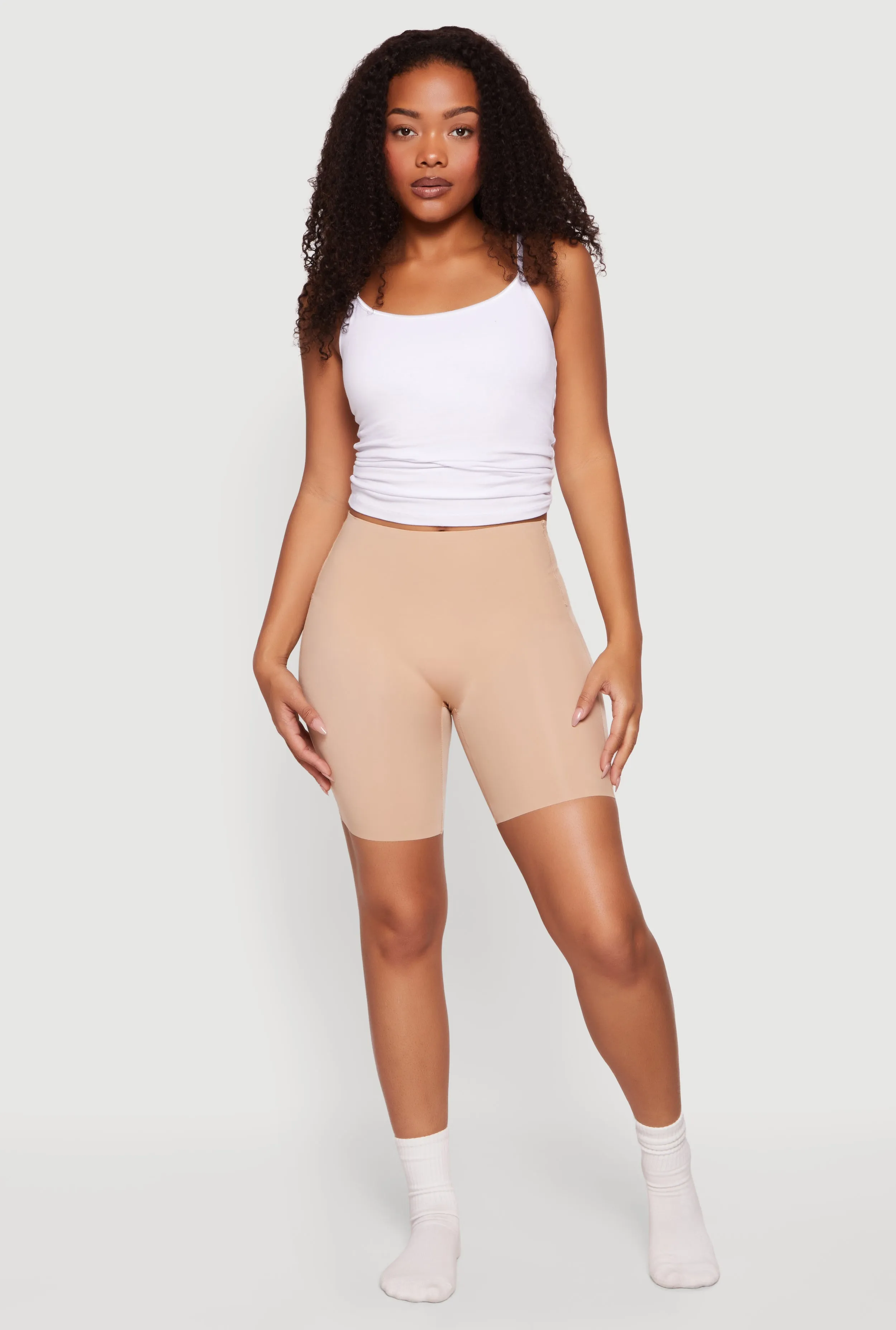 High Waisted V Back Shapewear Shorts sold by Rainbow product image thumbnail 2