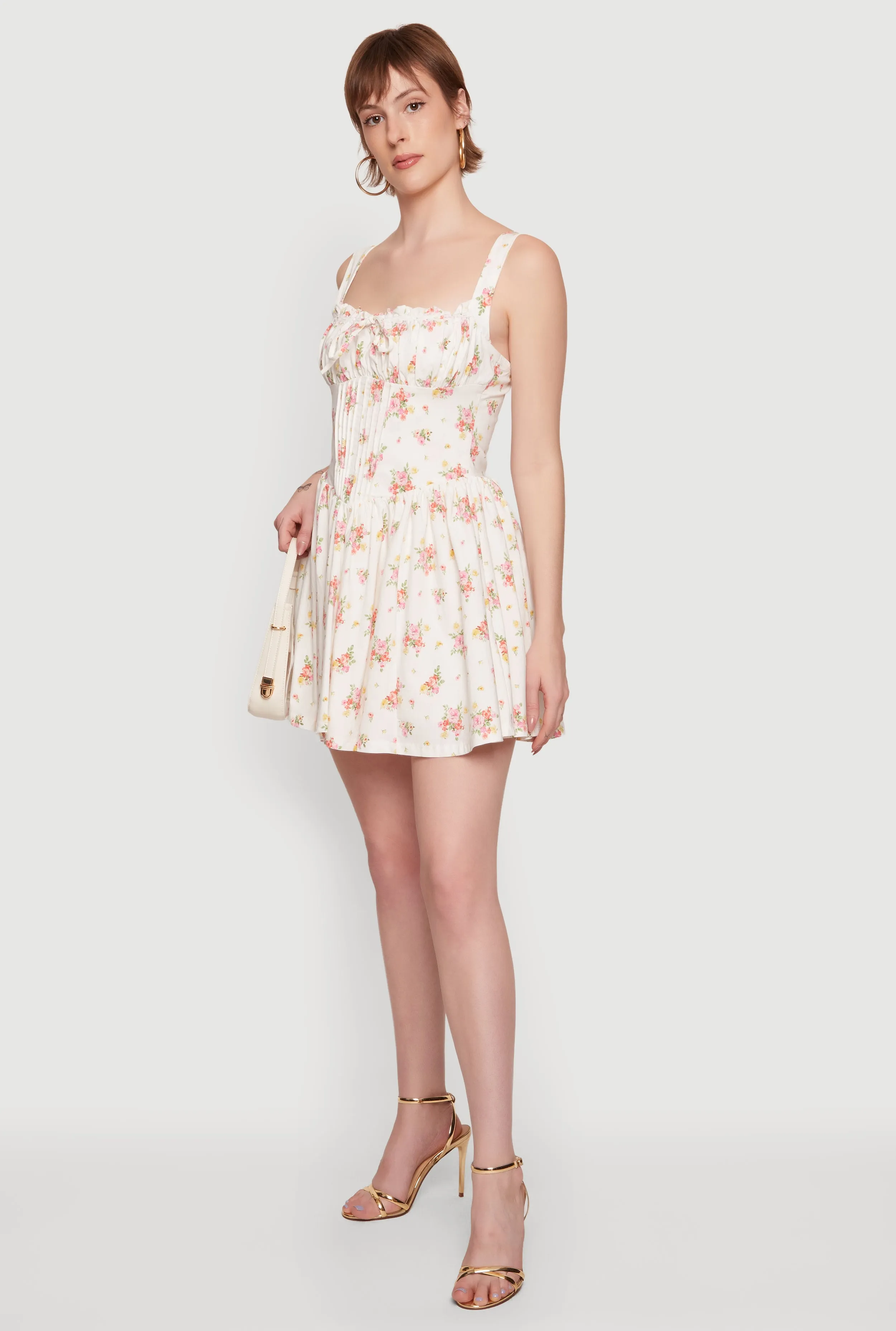 Ditsy Floral Corset Detail Mini Dress sold by Rainbow product image thumbnail 2