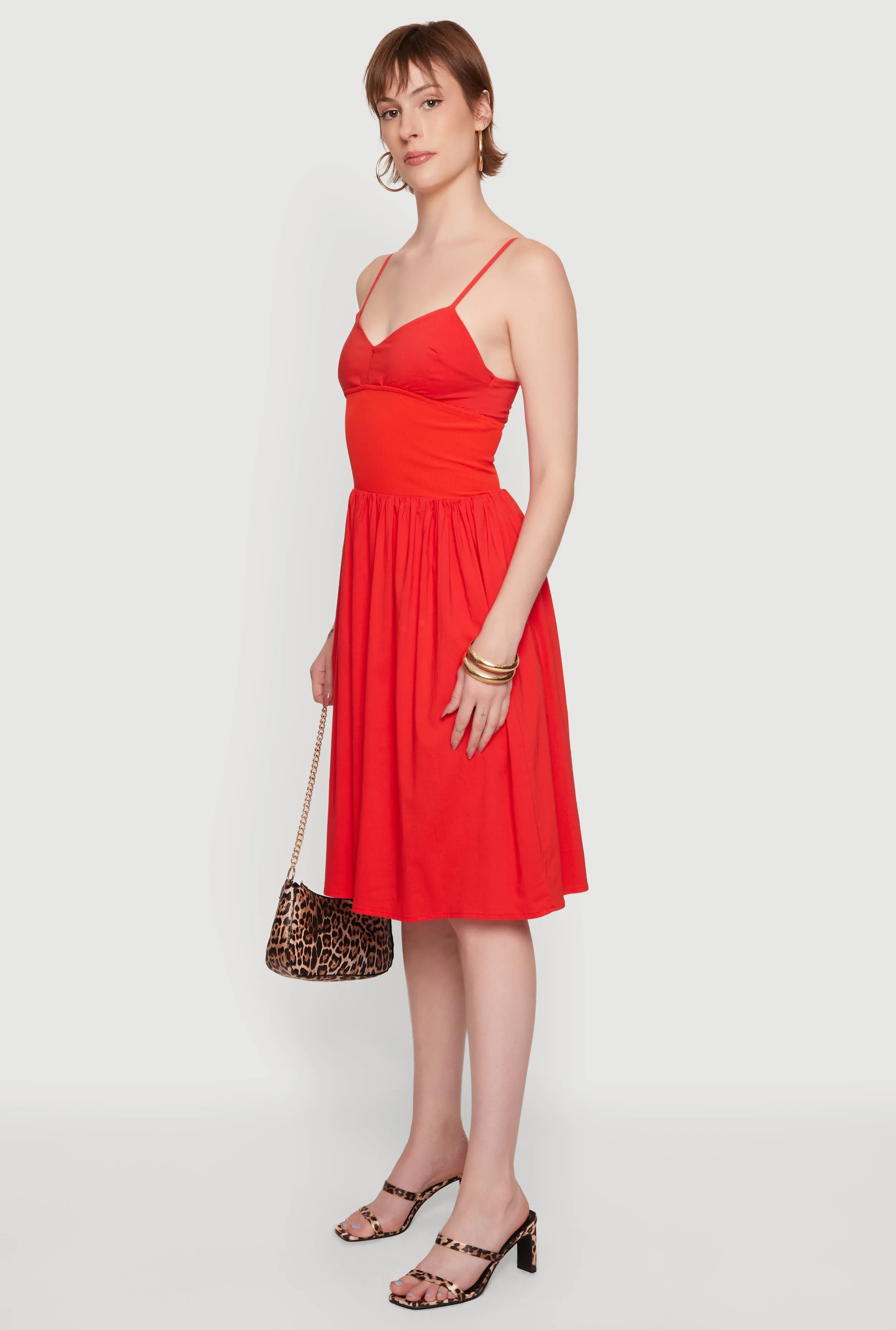 Sleeveless Sweetheart Midi Dress sold by Rainbow product image thumbnail 2