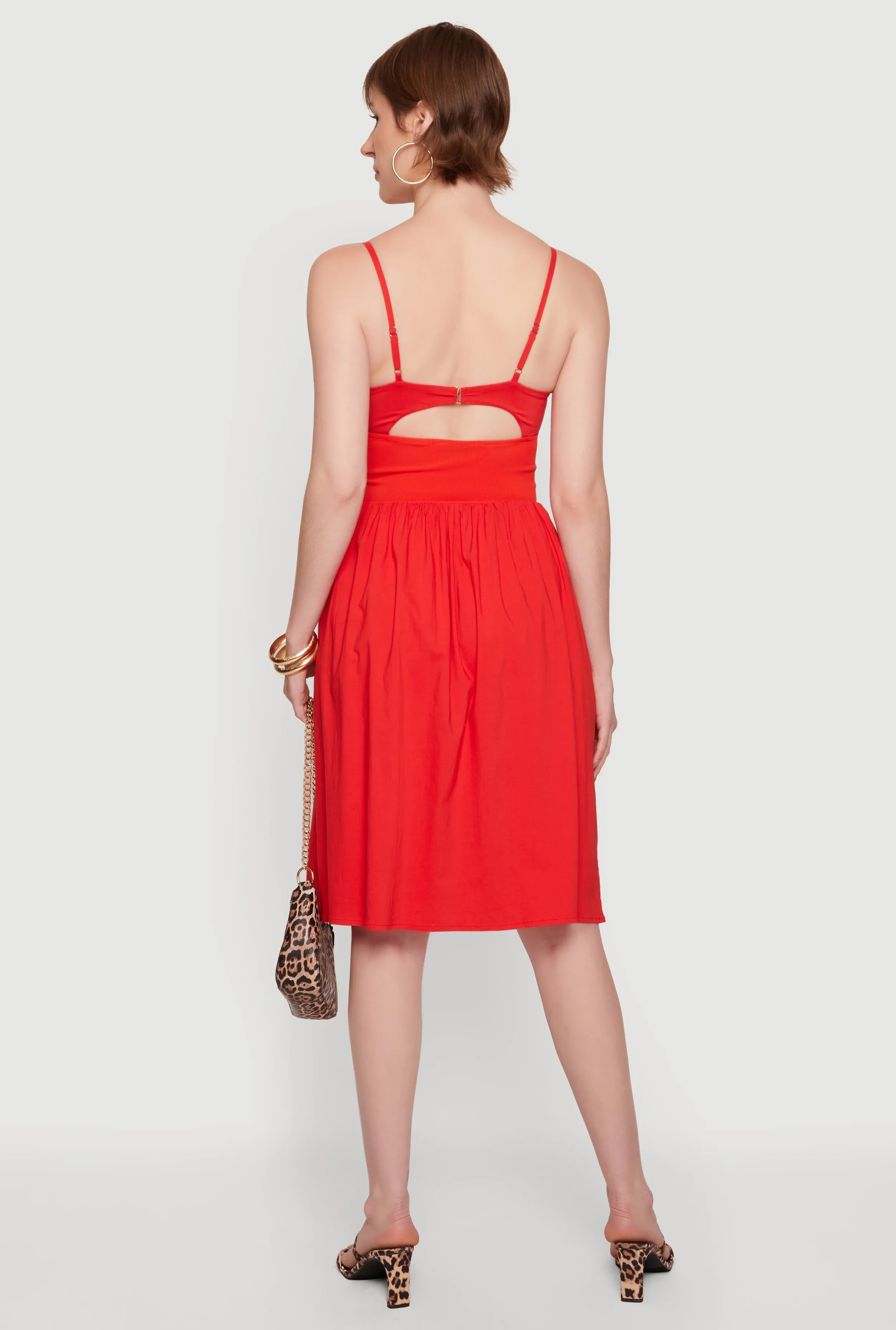 Sleeveless Sweetheart Midi Dress sold by Rainbow product image thumbnail 3