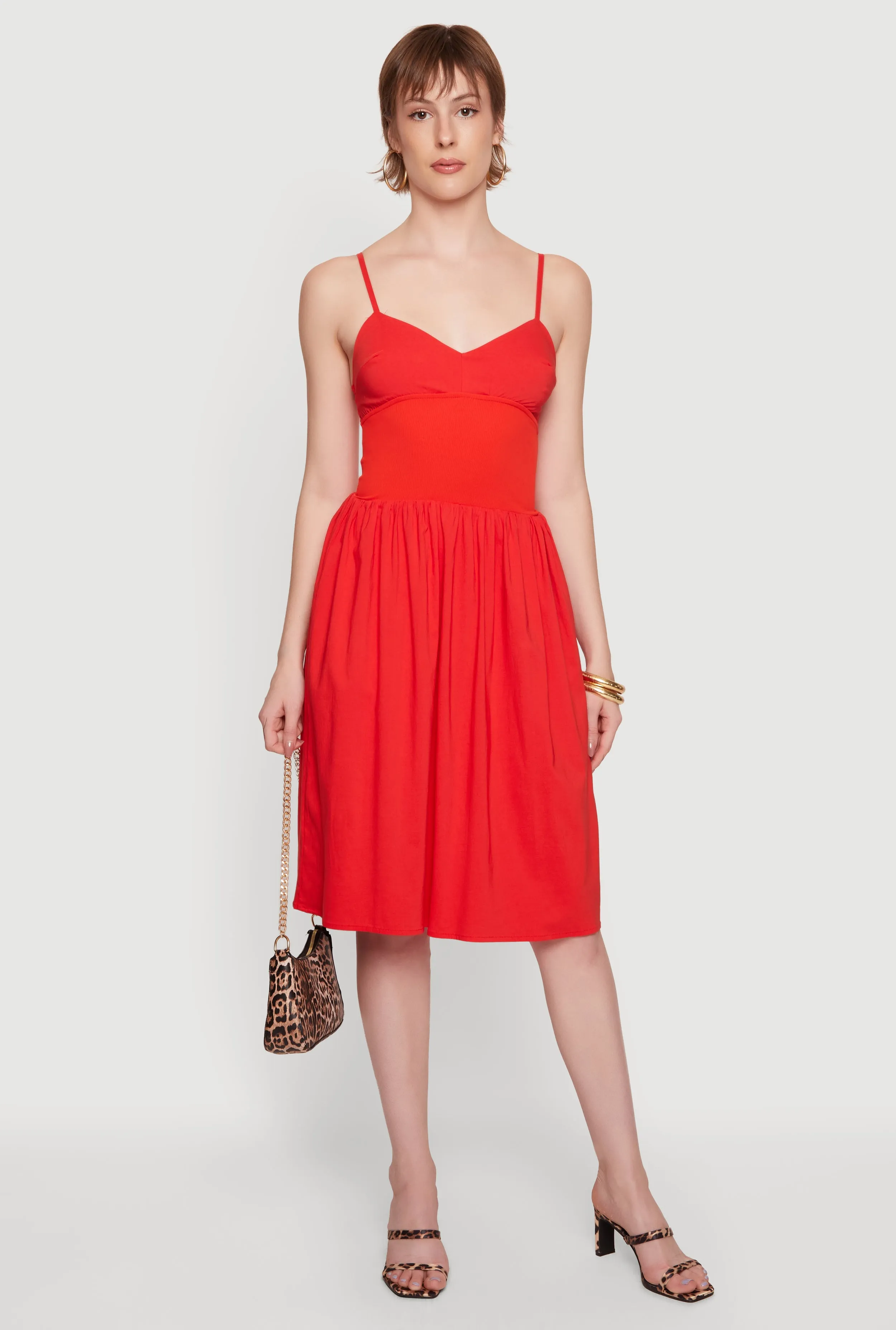 Sleeveless Sweetheart Midi Dress sold by Rainbow