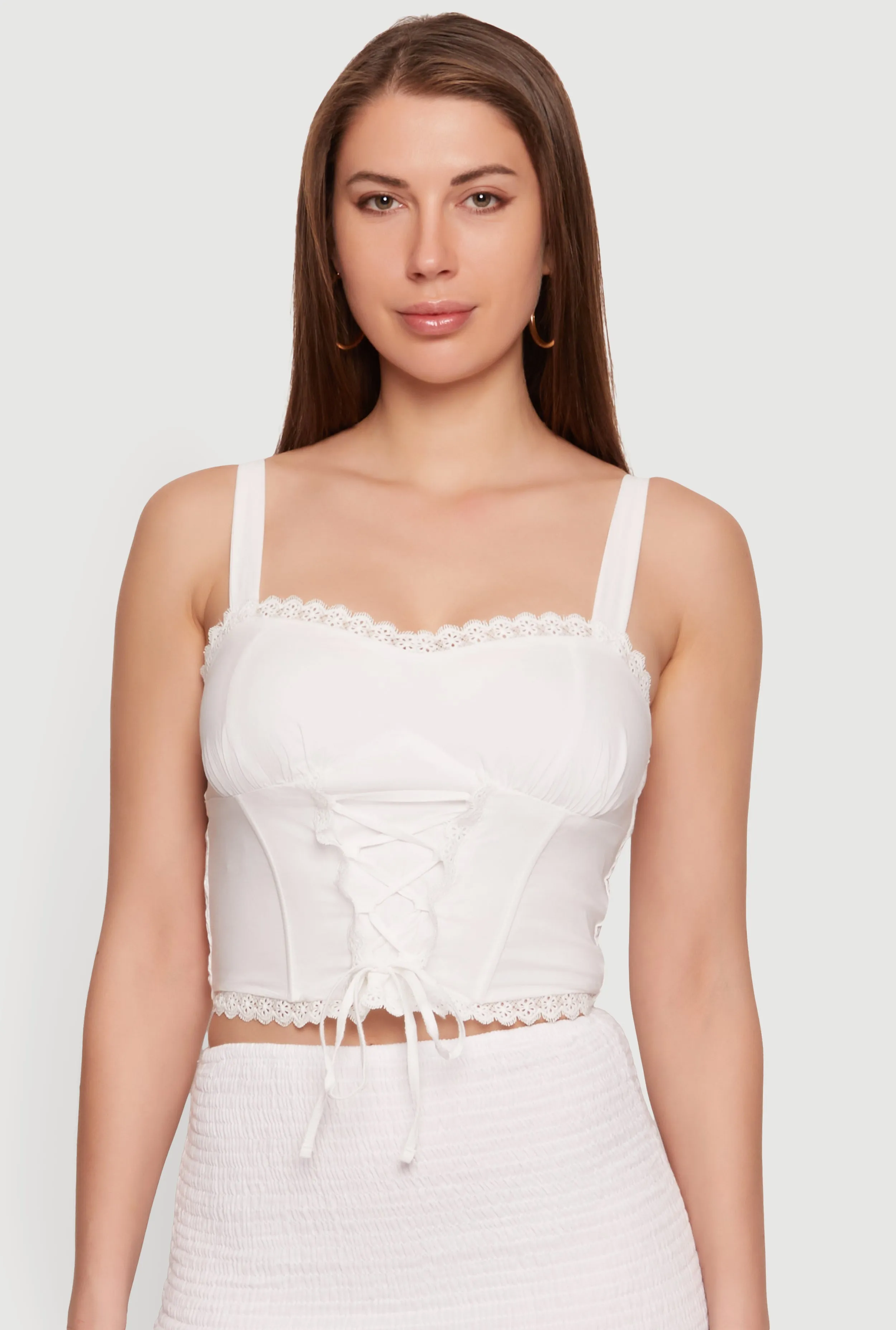 Lace Up Front Bustier Top sold by Rainbow product image thumbnail 2
