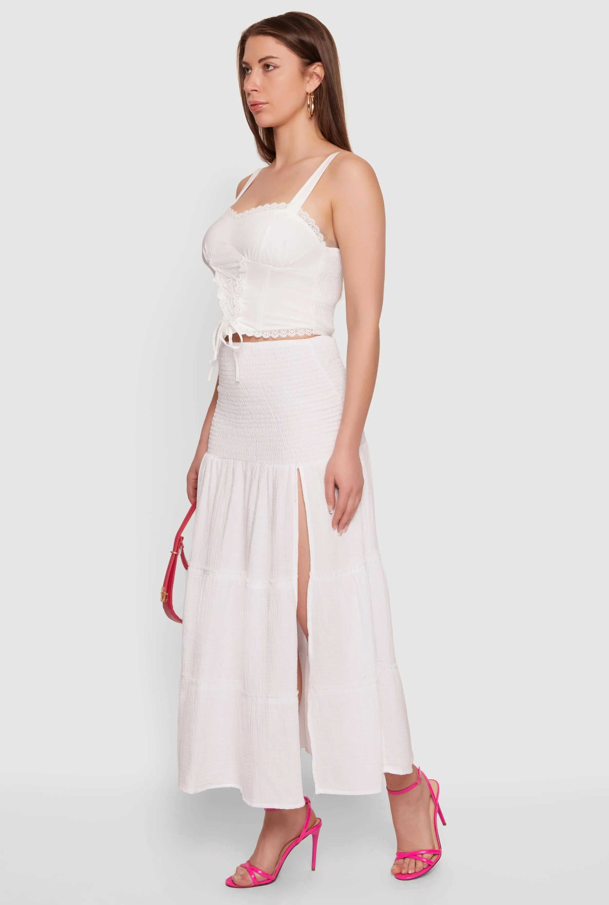 Lace Up Front Bustier Top sold by Rainbow product image thumbnail 3