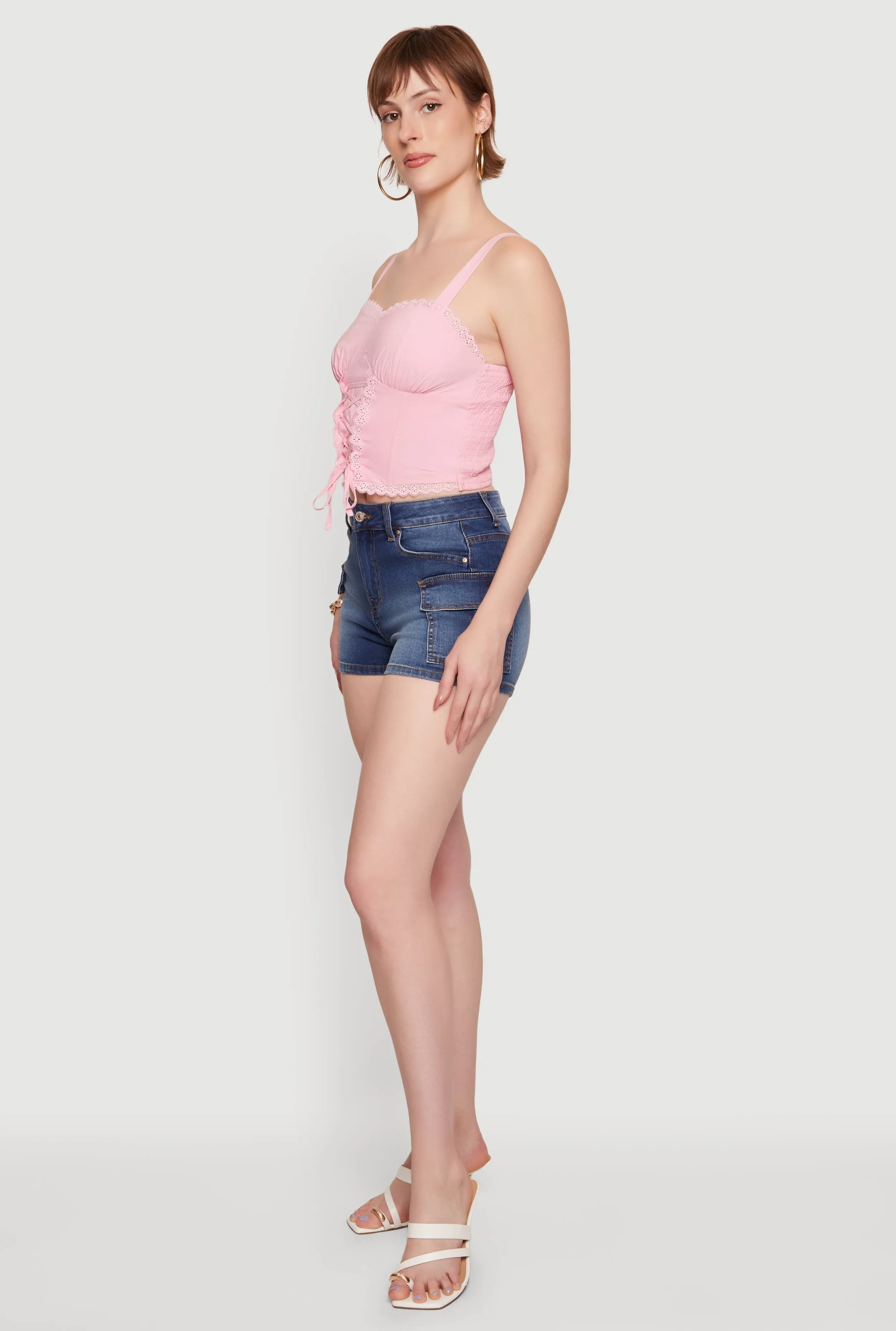 Lace Up Front Bustier Top sold by Rainbow product image thumbnail 3