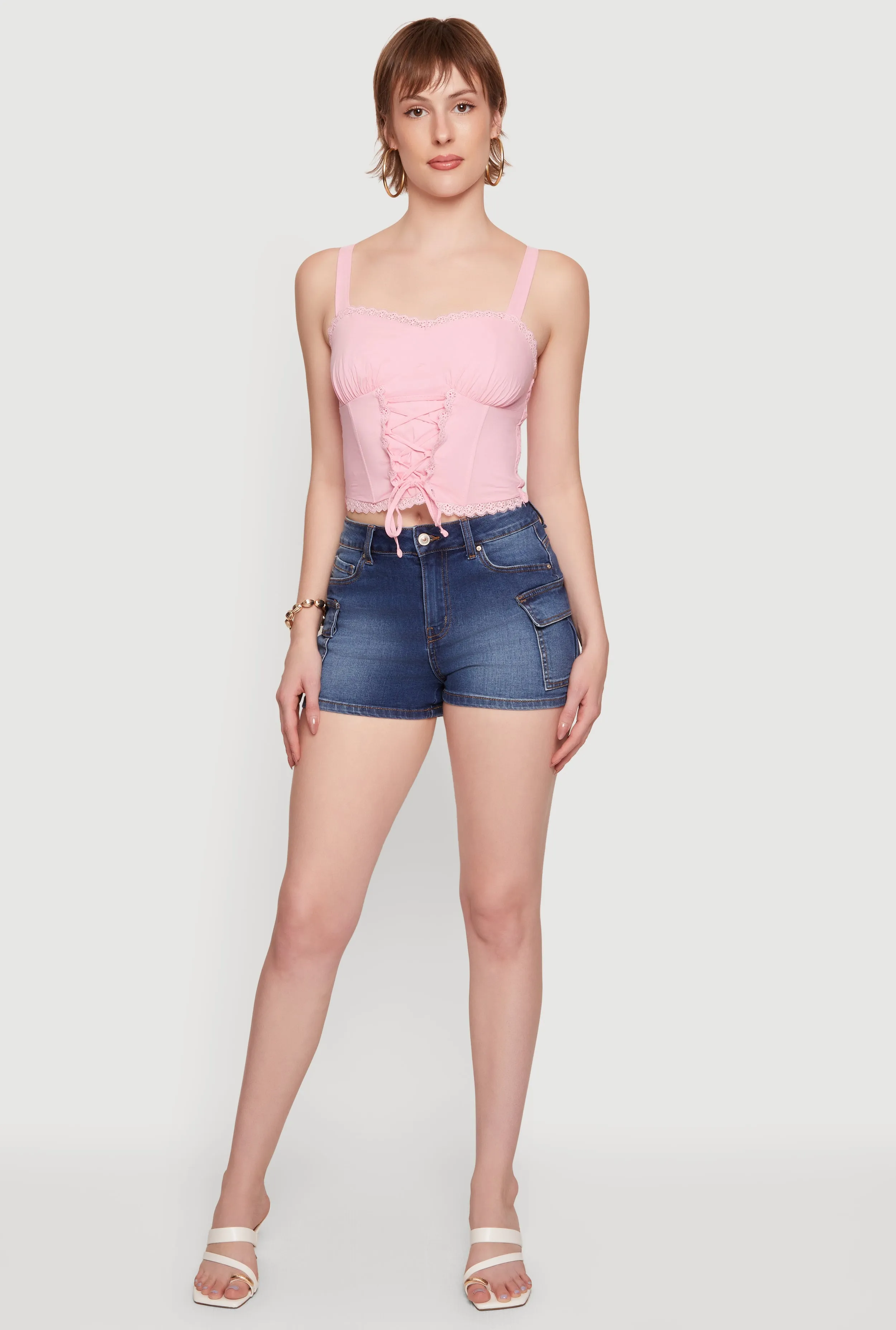 WAX Denim Cargo Shorts sold by Rainbow product image thumbnail 2