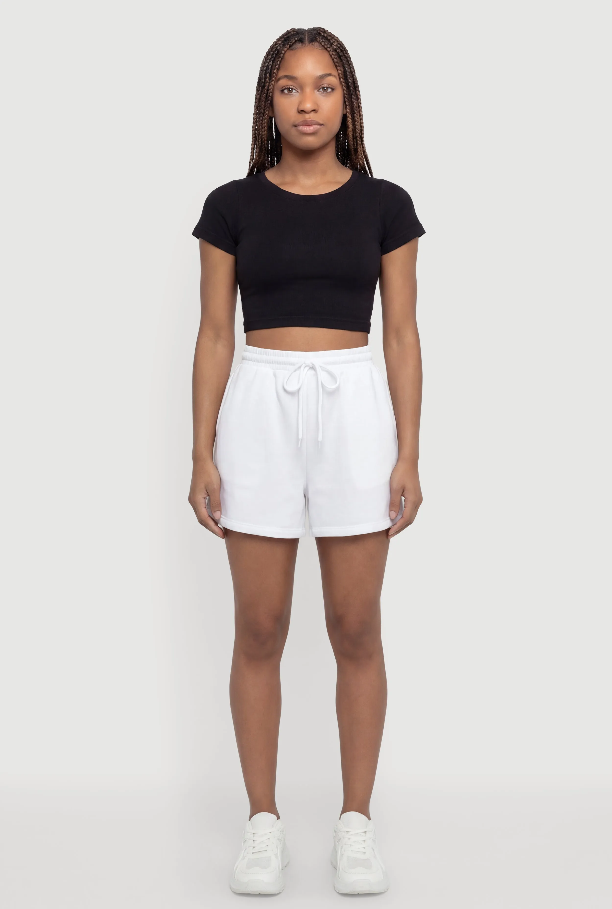 Drawstring High Waist Sweatshorts sold by Rainbow product image thumbnail 3