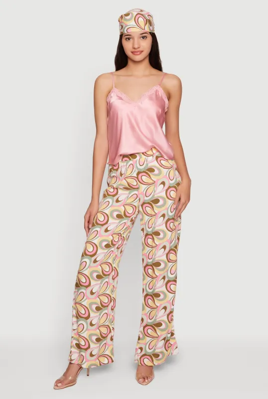 High Waisted Printed Pants with Head Scarf made by Rainbow