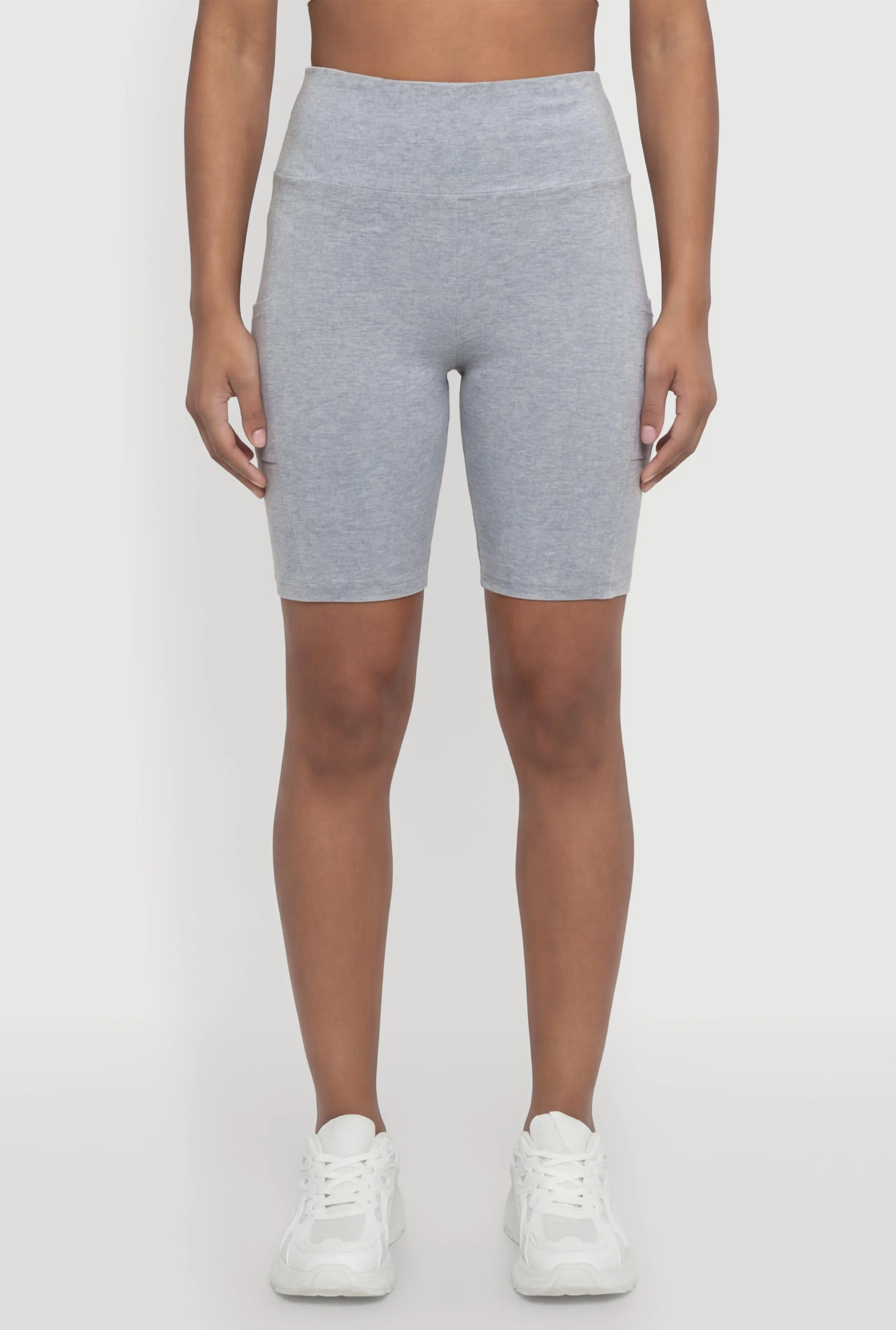 High Waisted Bike Shorts with Cell Phone Pockets sold by Rainbow product image thumbnail 5