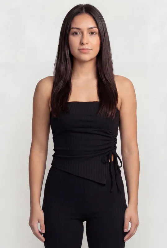 Asymmetrical Hem Tube Top made by Rainbow