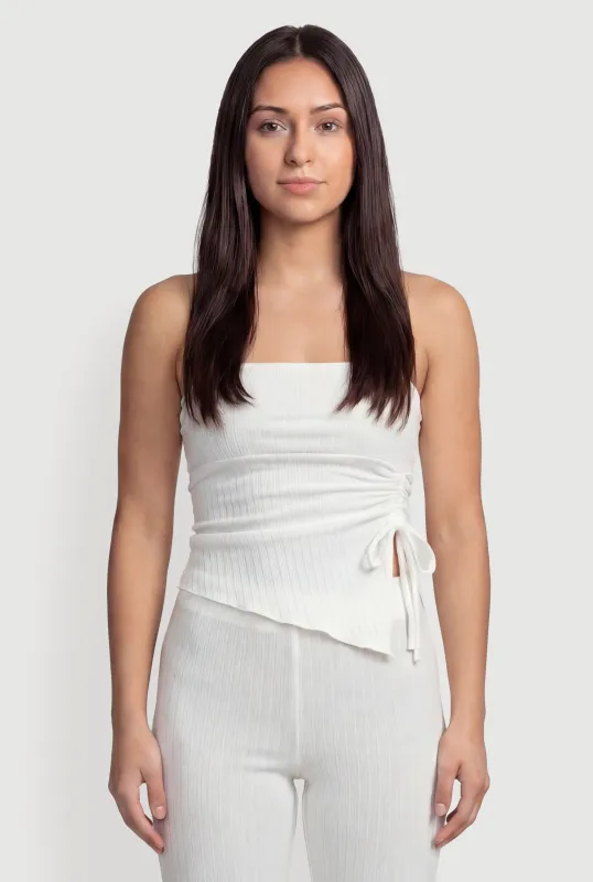 Asymmetrical Hem Tube Top made by Rainbow