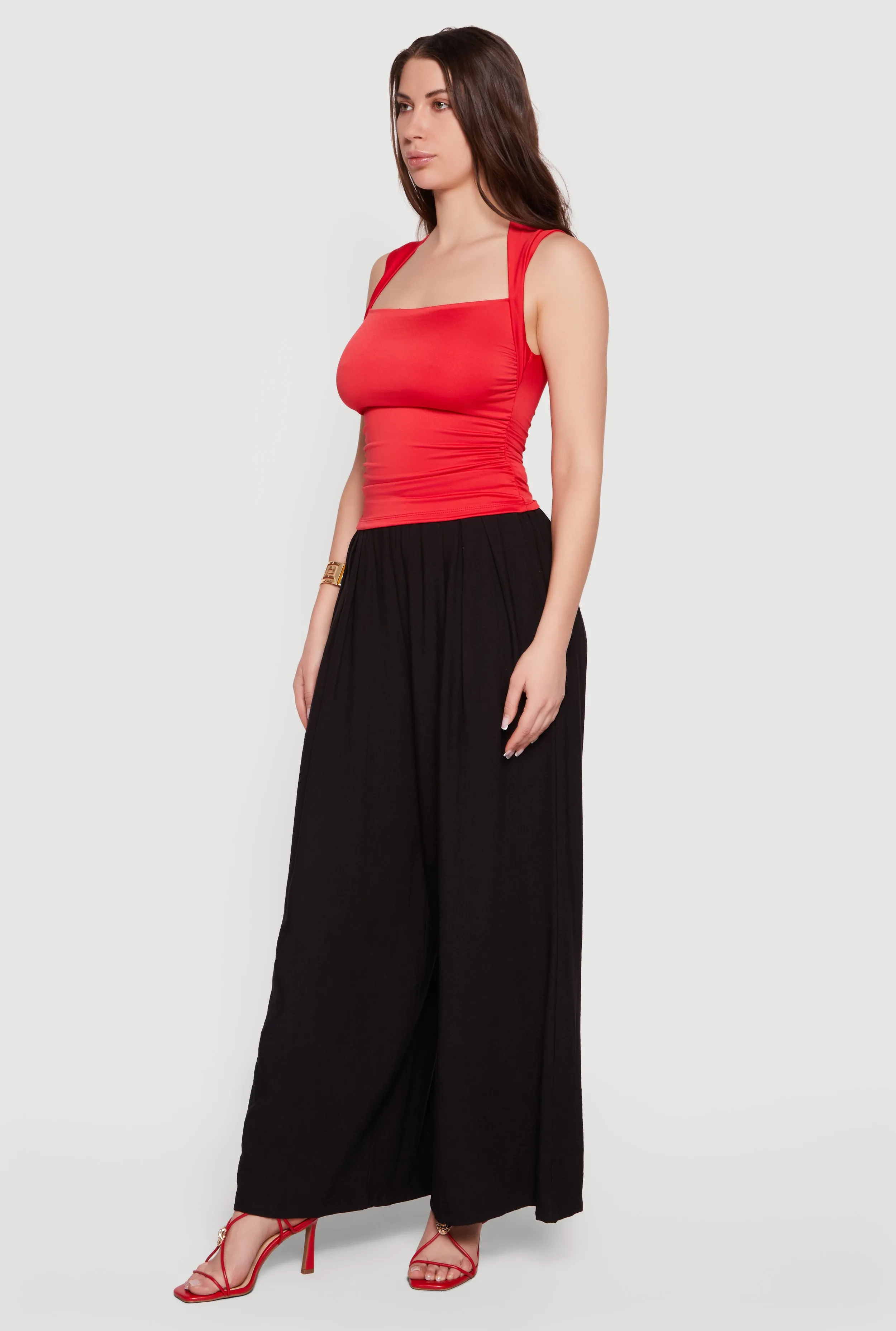 Square Neck Cap Sleeve Blouse sold by Rainbow product image thumbnail 3