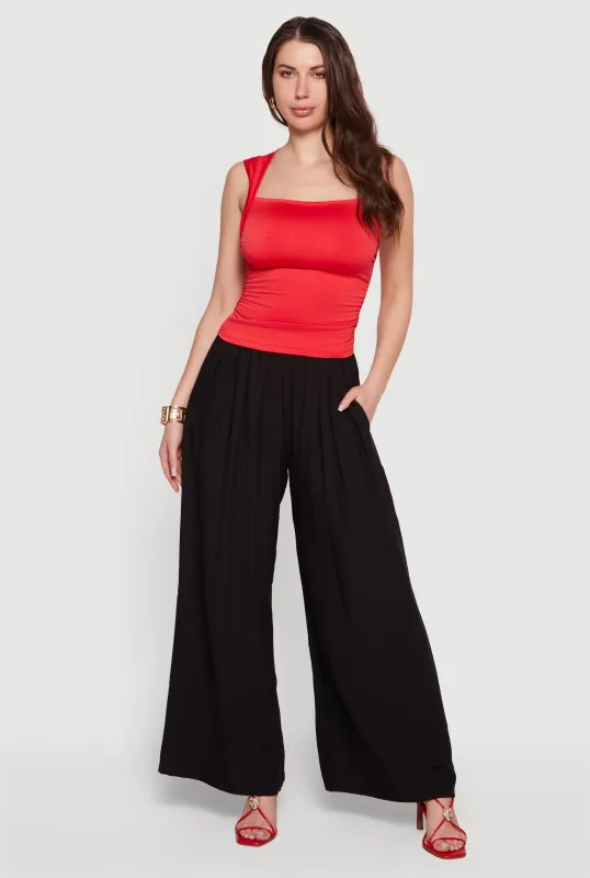 Square Neck Cap Sleeve Blouse made by Rainbow