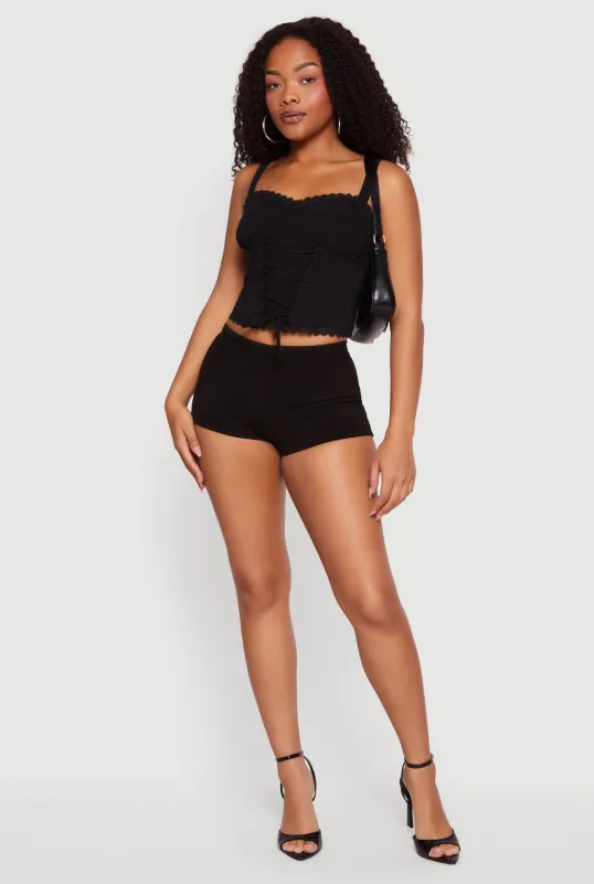 Lace Up Front Bustier Top made by iris