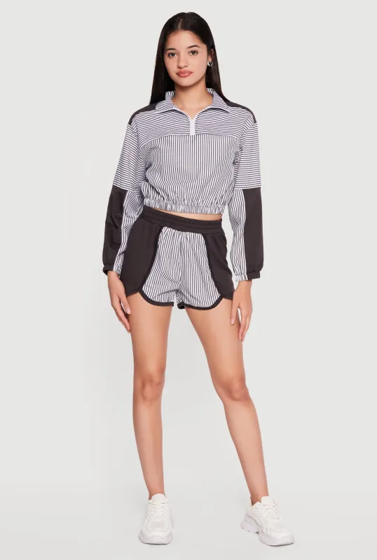 Striped Dolphin Shorts made by Rainbow