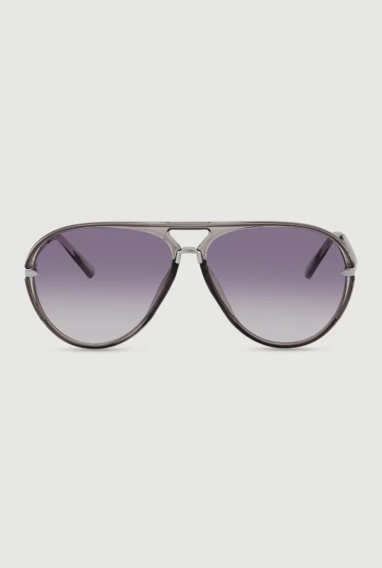 Transparent Aviator Sunglasses made by Rainbow